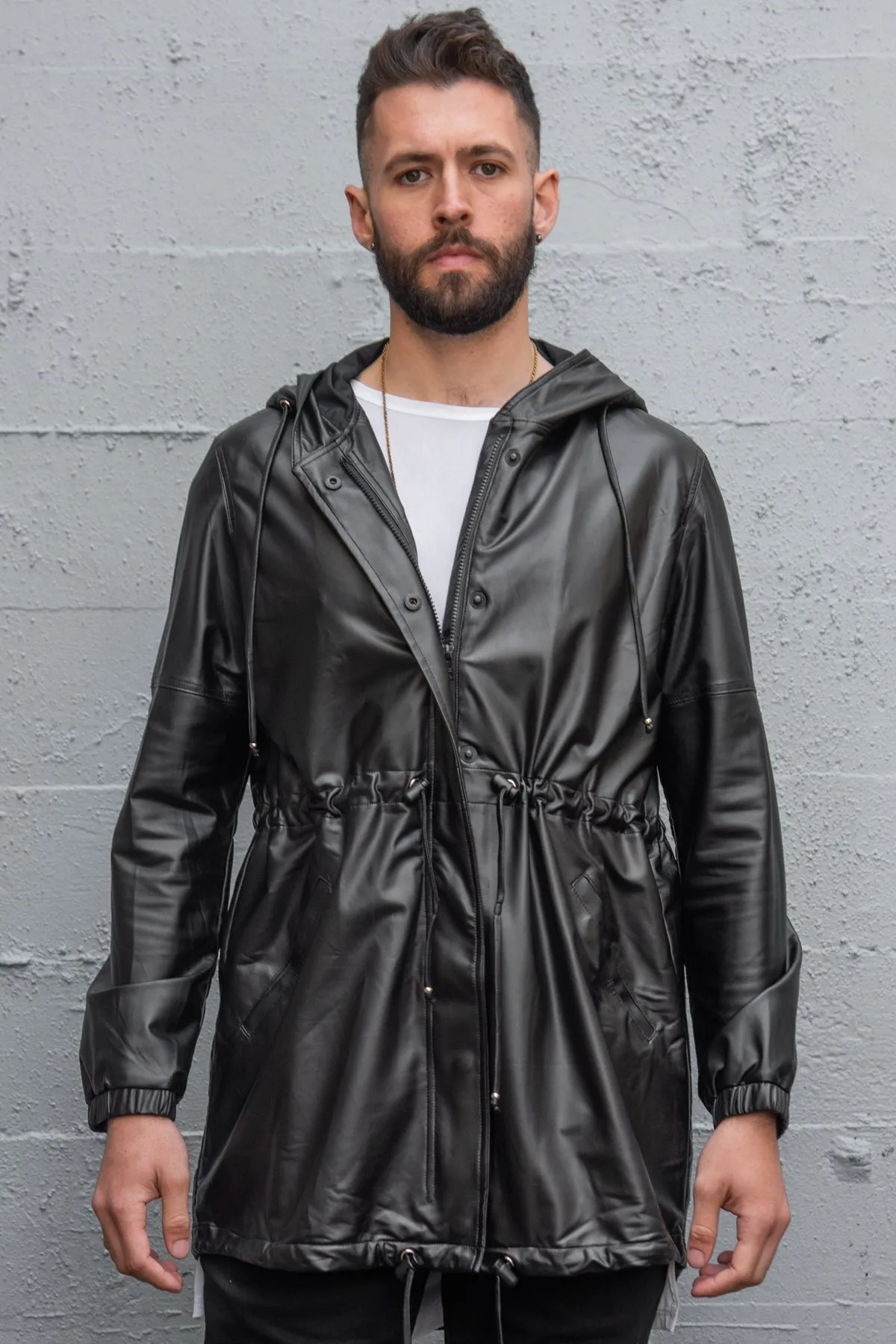 5D x Stellar Dust Dark Matter Parka - faux leather