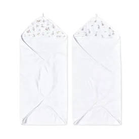 aden   anais Essentials Hooded Towel - 2 Pack - Country Floral