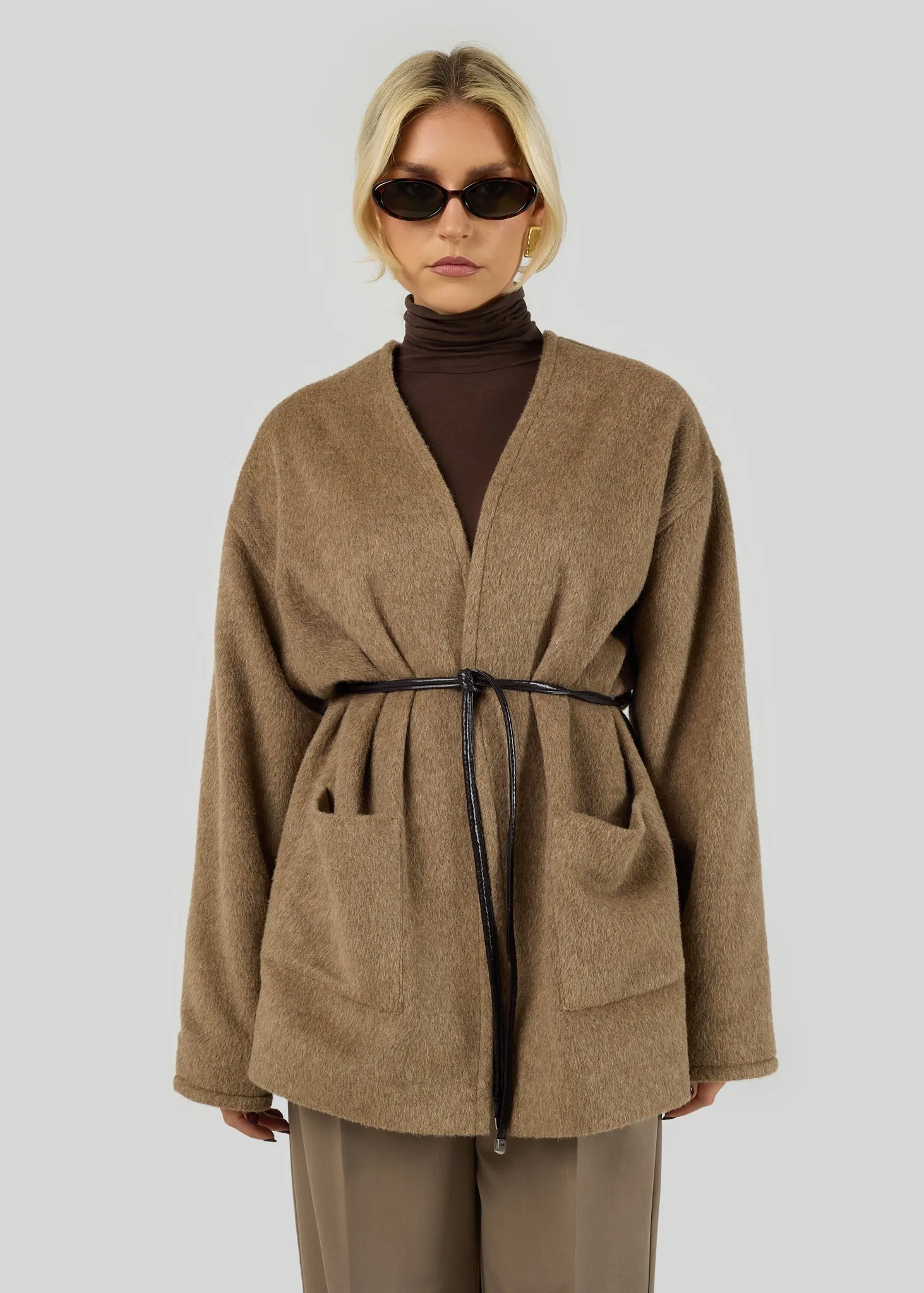 Astoria Wool Coat Brown