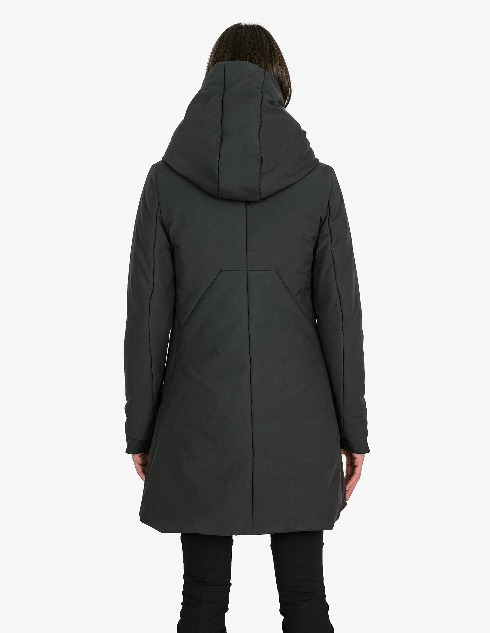 Asymmetric Hooded Parka