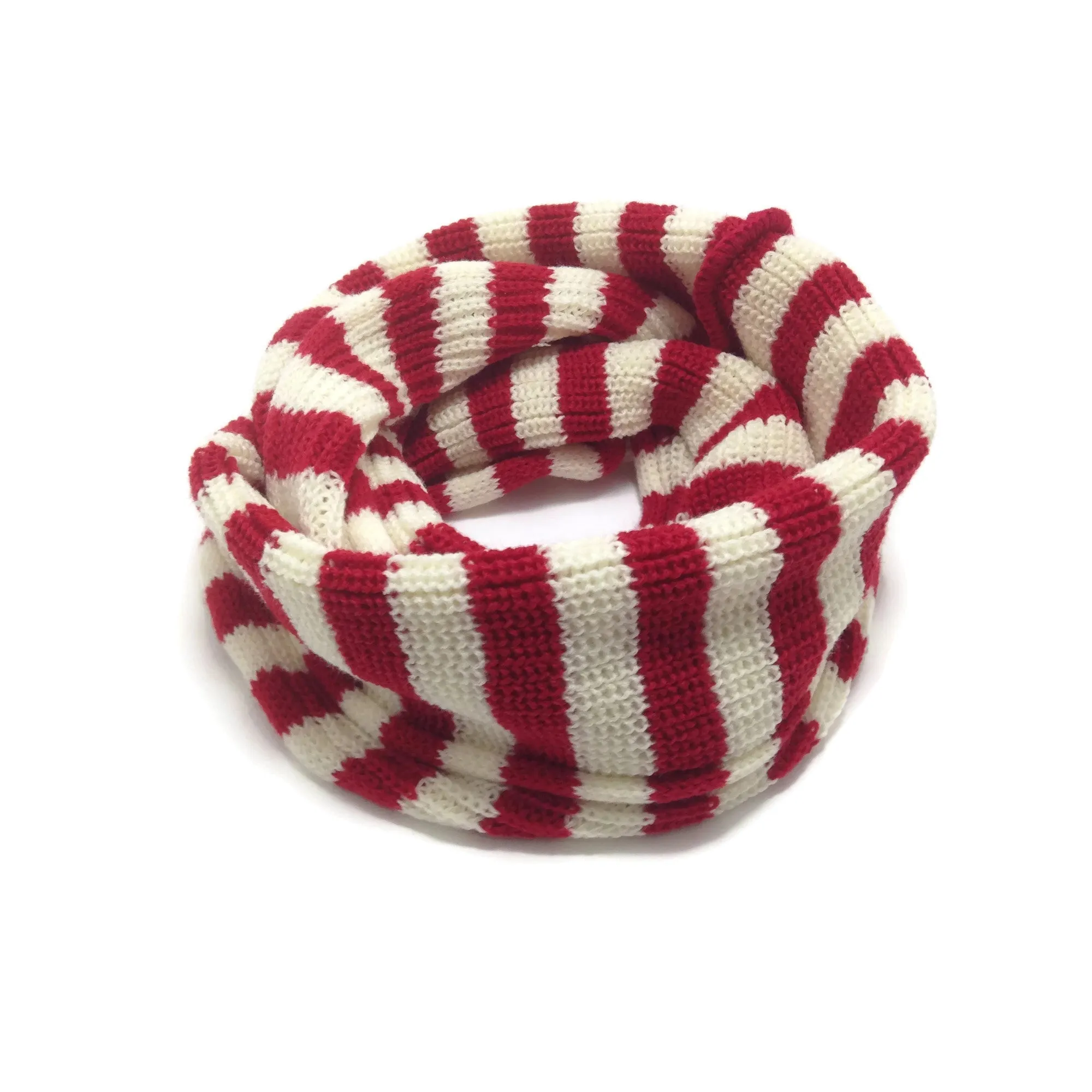 Baby Knit Infinity Scarf Toddler Neck Warmer | Red