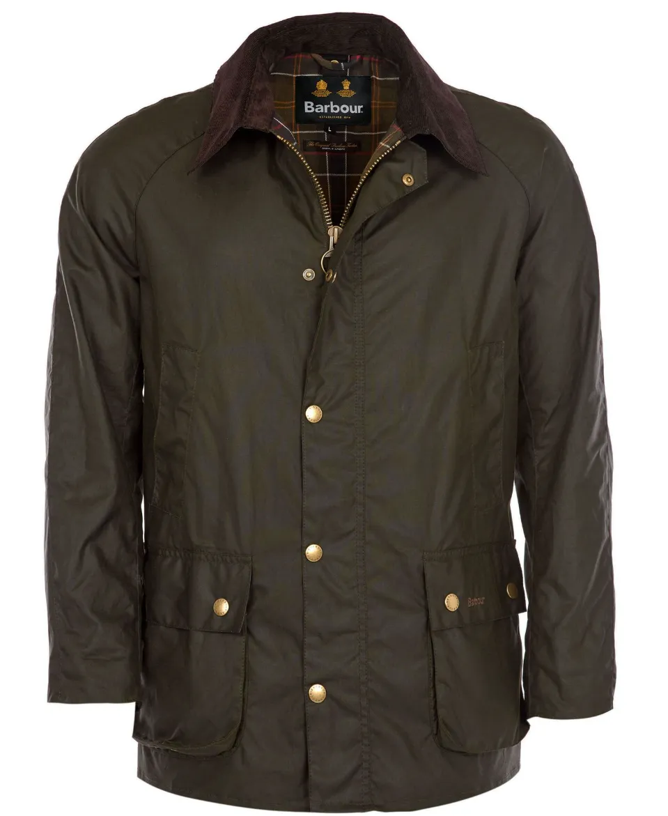 Barbour Ashby Wax Jacket in Olive