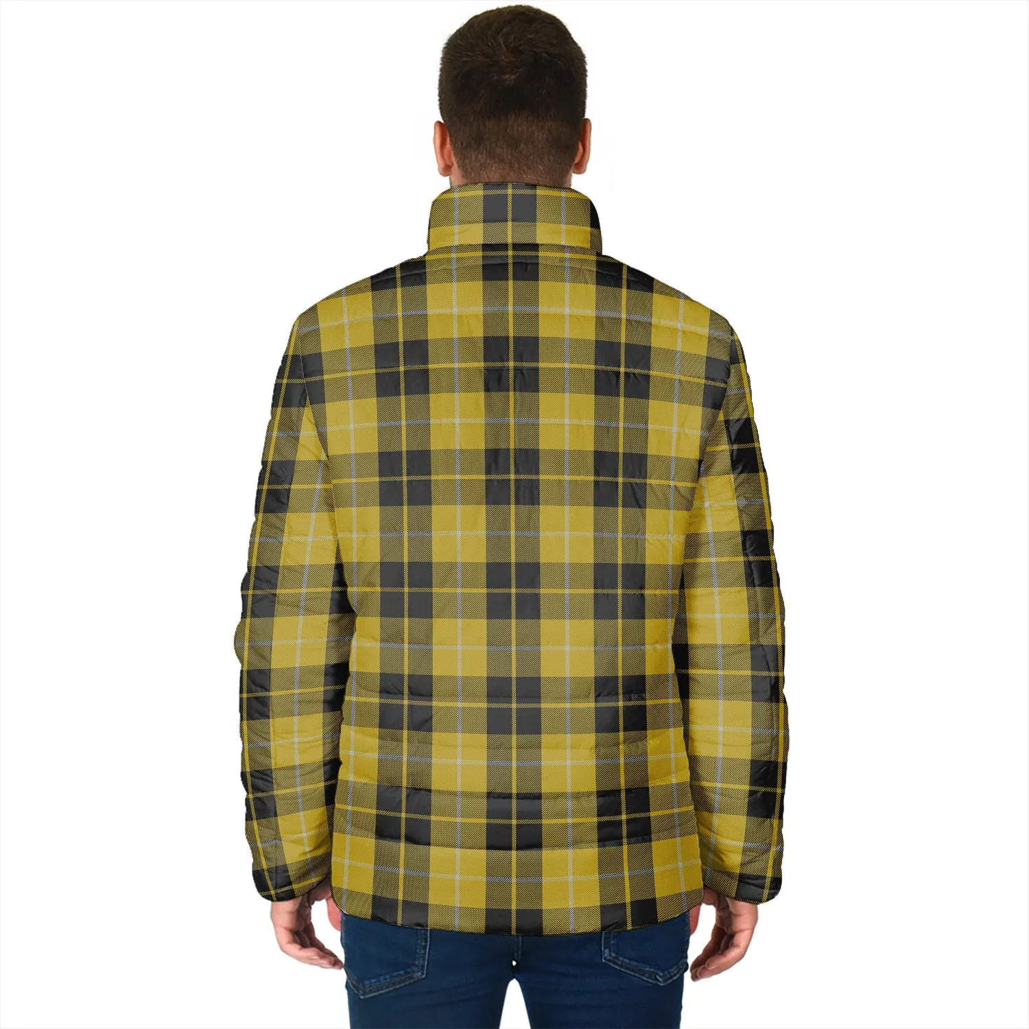 Barclay Dress Tartan Padded Jacket with Family Crest