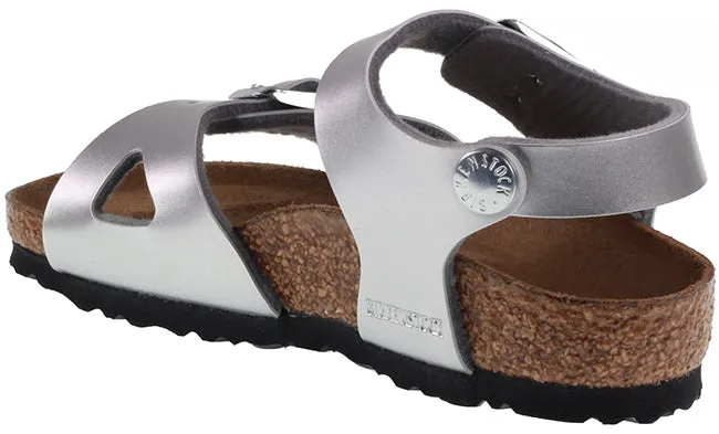 Birkenstock Kids Rio BF Electric Metallic Silver