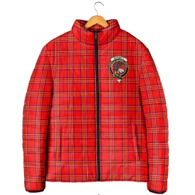 Burnett Modern Tartan Padded Jacket with Family Crest