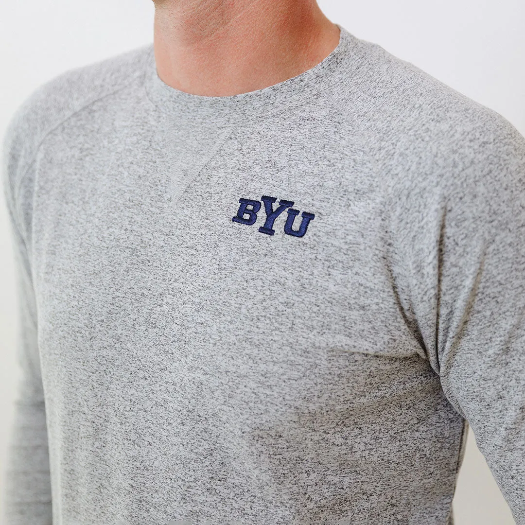 BYU Men's Campus Crew, Heather Grey