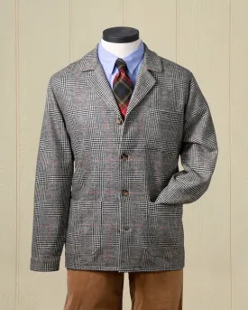 Camelhair Loafer Jacket in Grey Glen Plaid