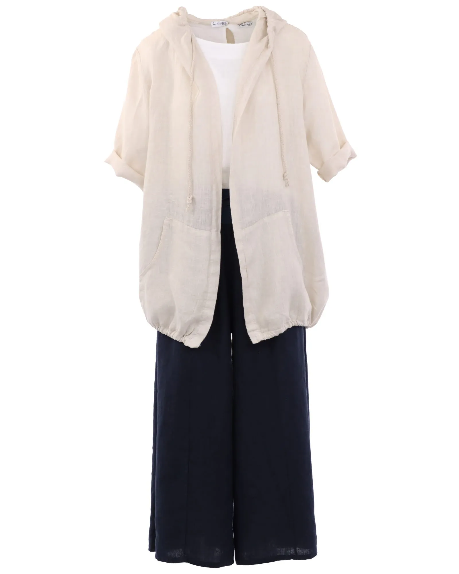 Casual Hooded Linen Jacket