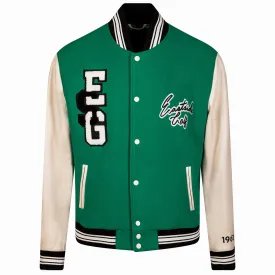 Change Varsity Jacket Golf Green/Pearl Ivory - W23