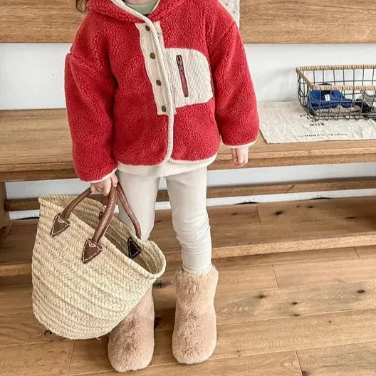 Children's Hooded Sherpa Coat