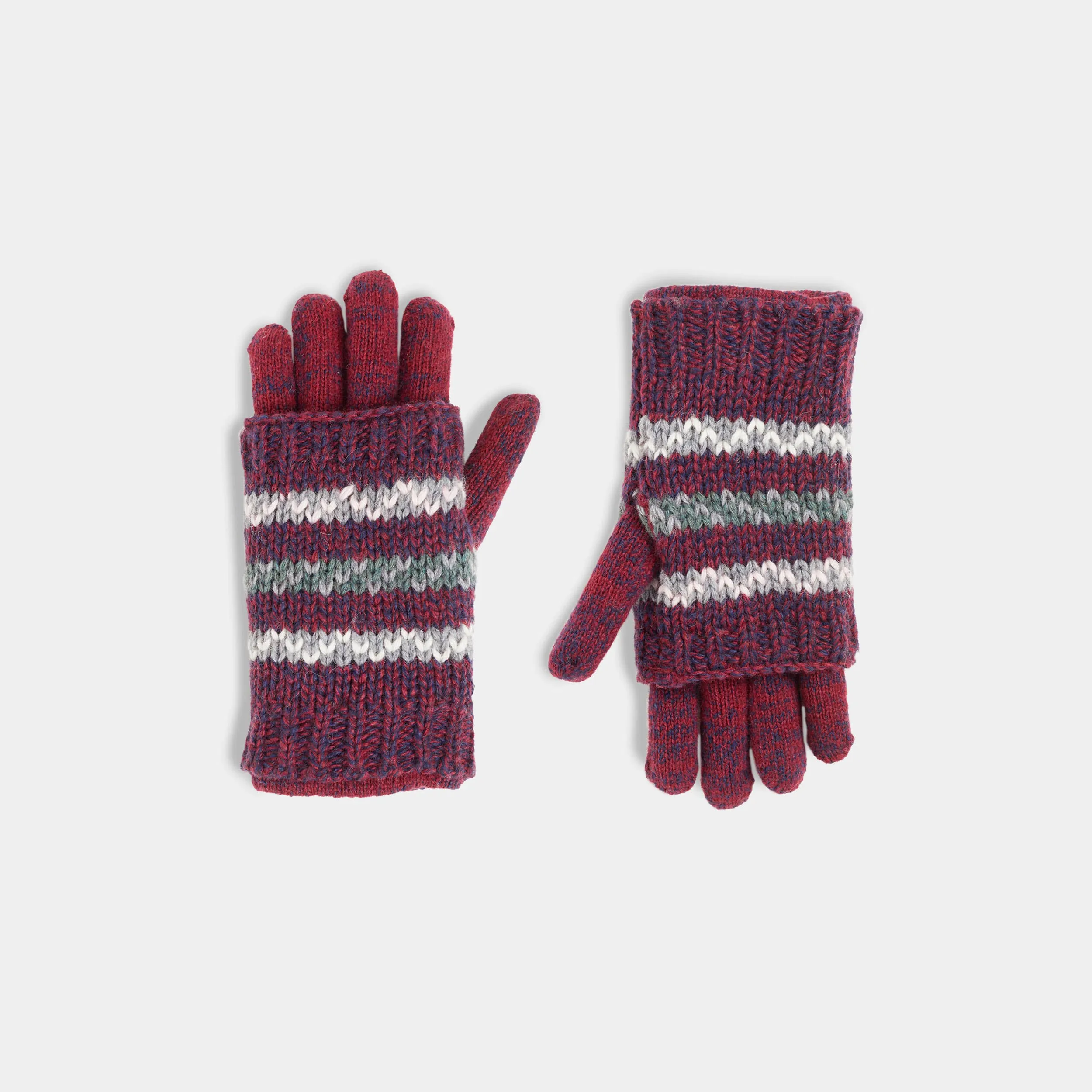 COCO   CARMEN - Stripe Convertible Gloves