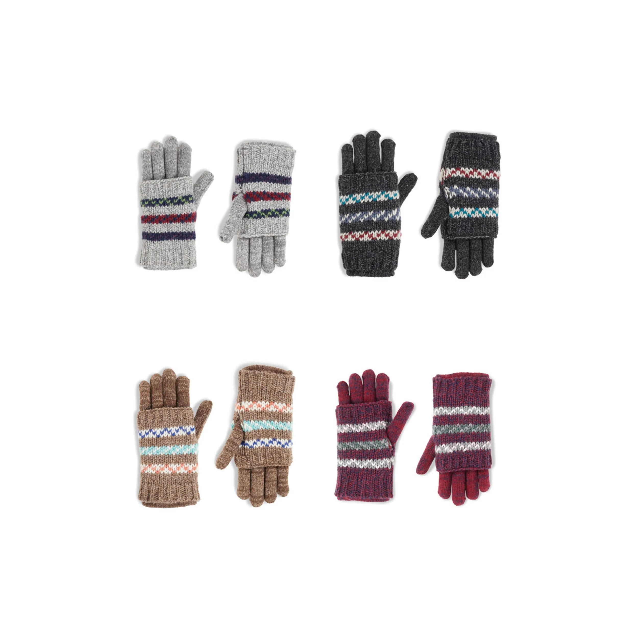 COCO   CARMEN - Stripe Convertible Gloves