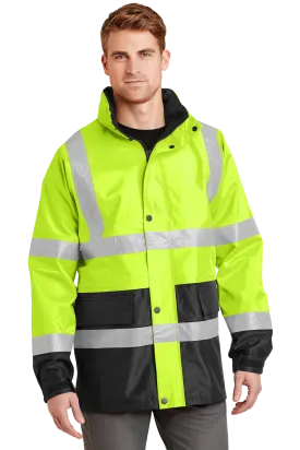 CornerStone® - ANSI 107 Class 3 Waterproof Parka - Safety Yellow / Black