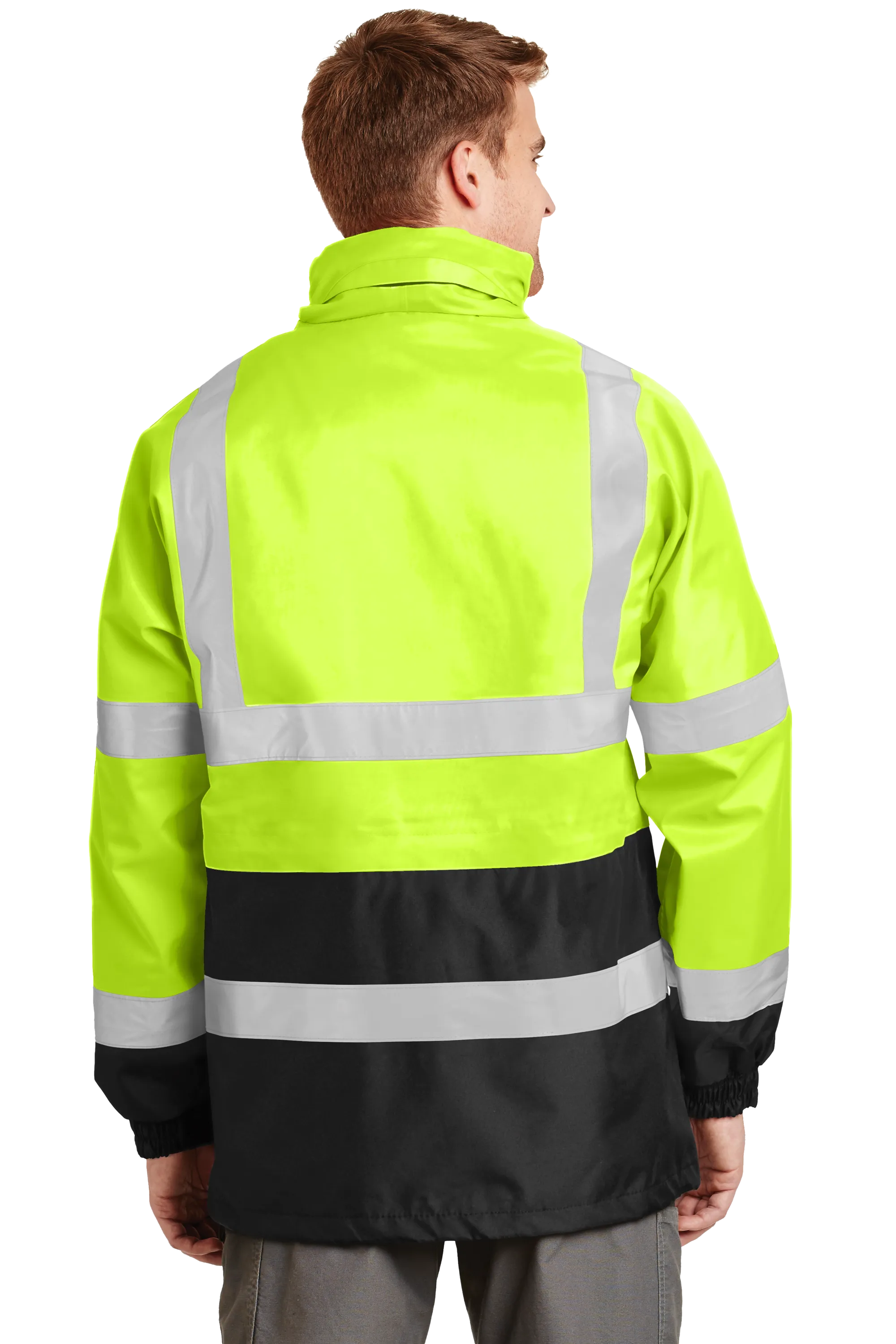 CornerStone® - ANSI 107 Class 3 Waterproof Parka - Safety Yellow / Black