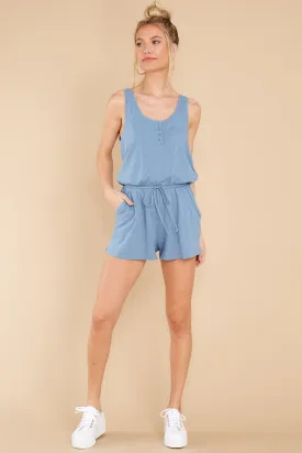 Demi Ocean Slub Romper