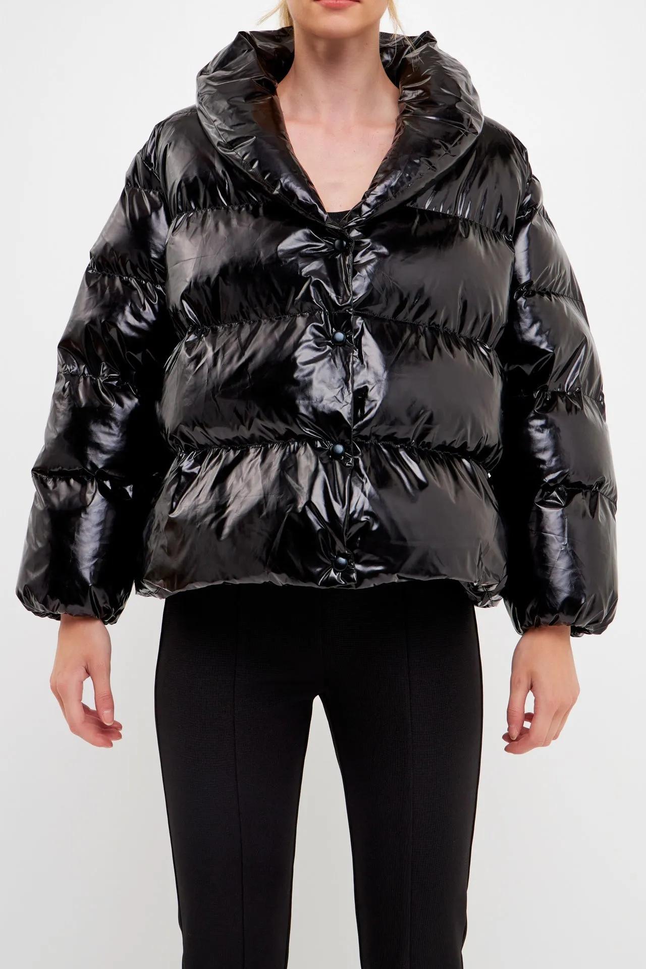 Endless Rose - Belted Puffer Jacket