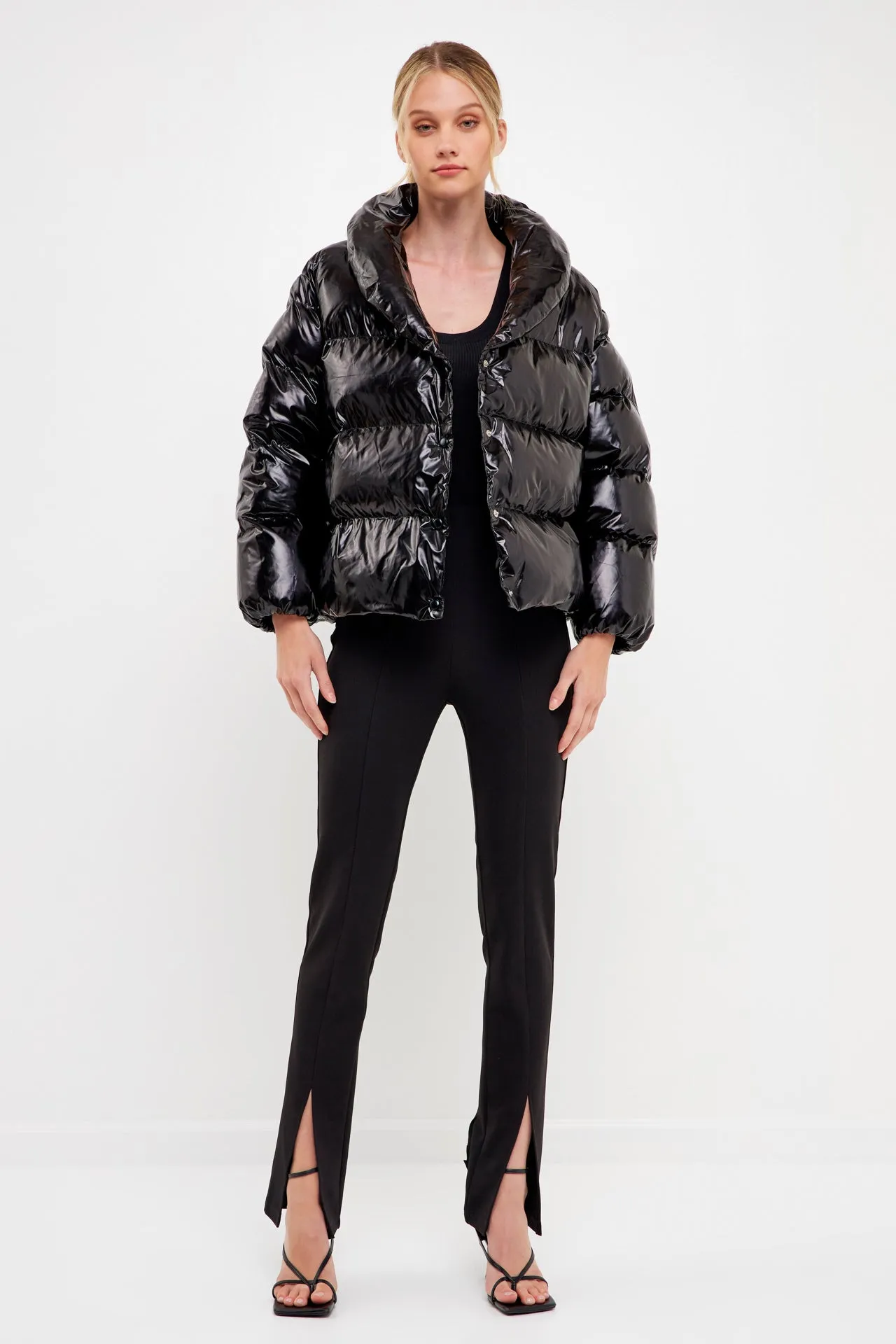 Endless Rose - Belted Puffer Jacket