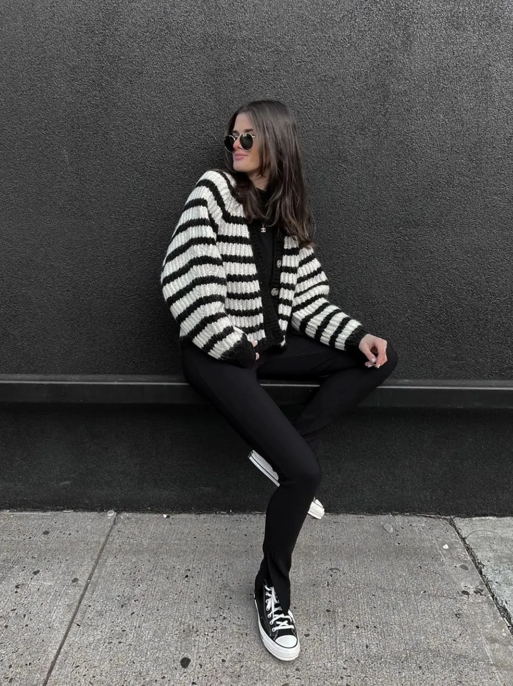 Fashionkova Davi Striped Cardigan Jacket