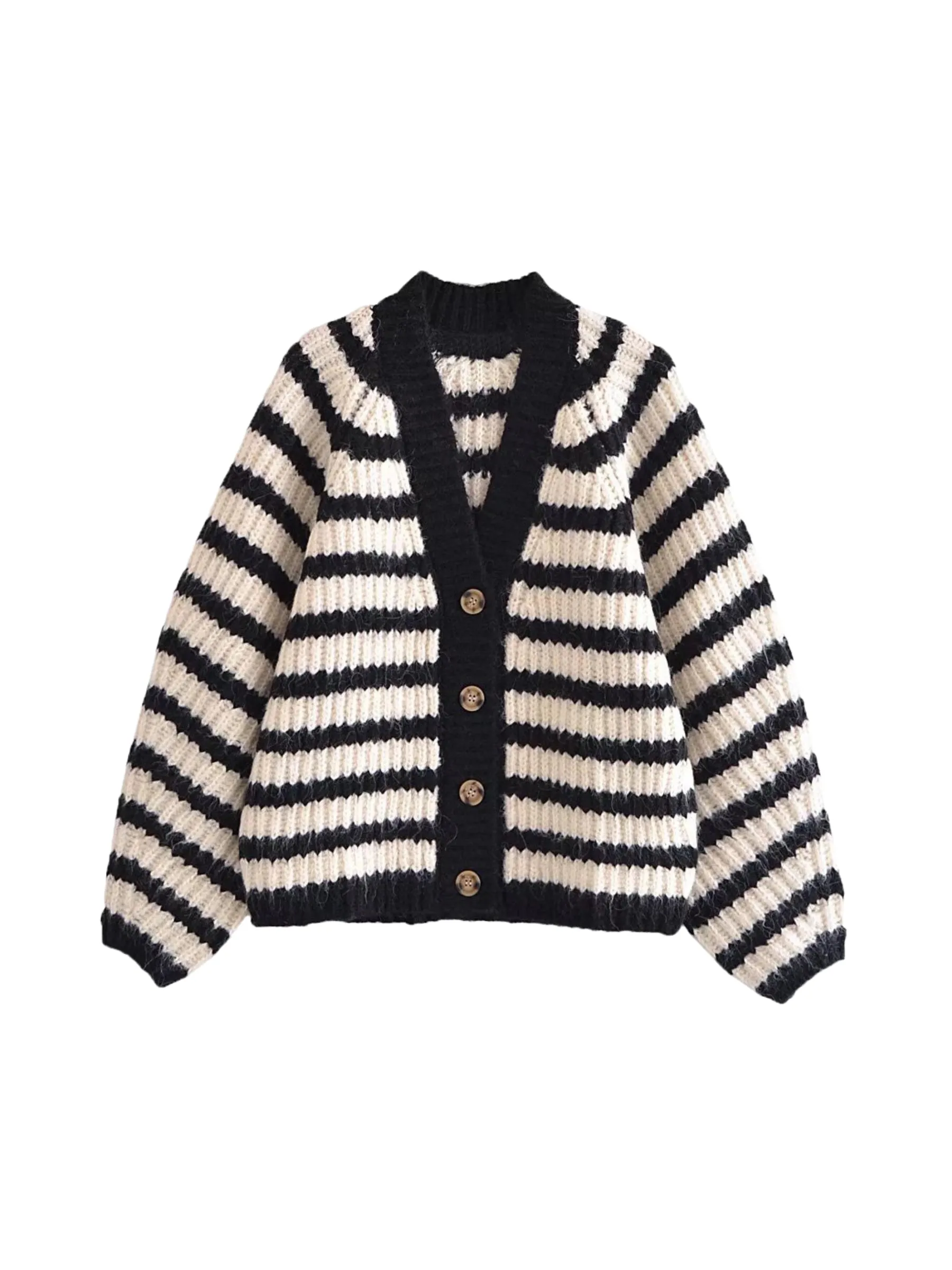 Fashionkova Davi Striped Cardigan Jacket