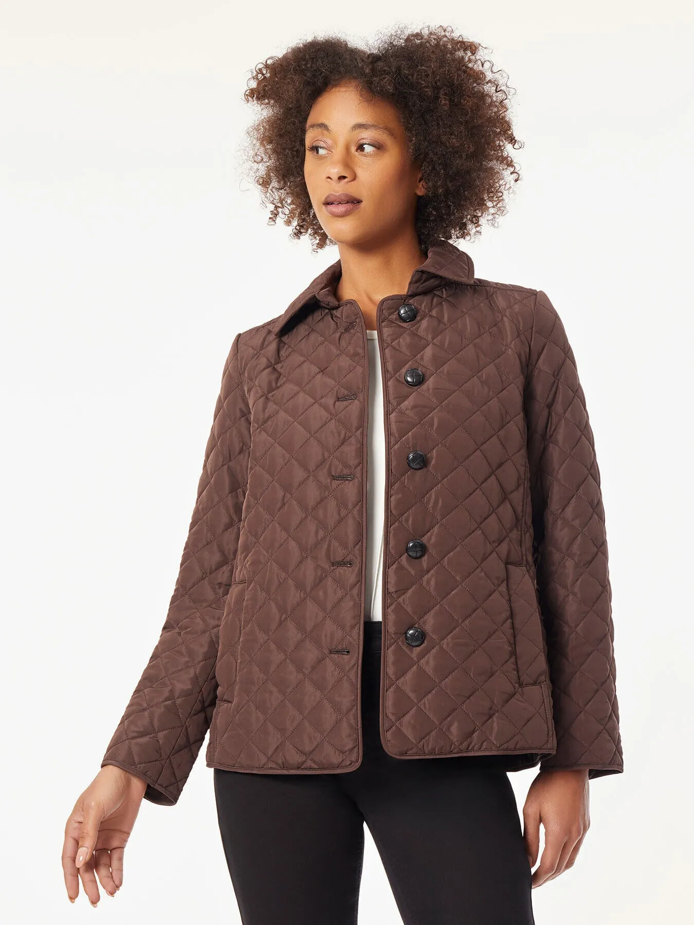 Five-Button Quilted Jacket