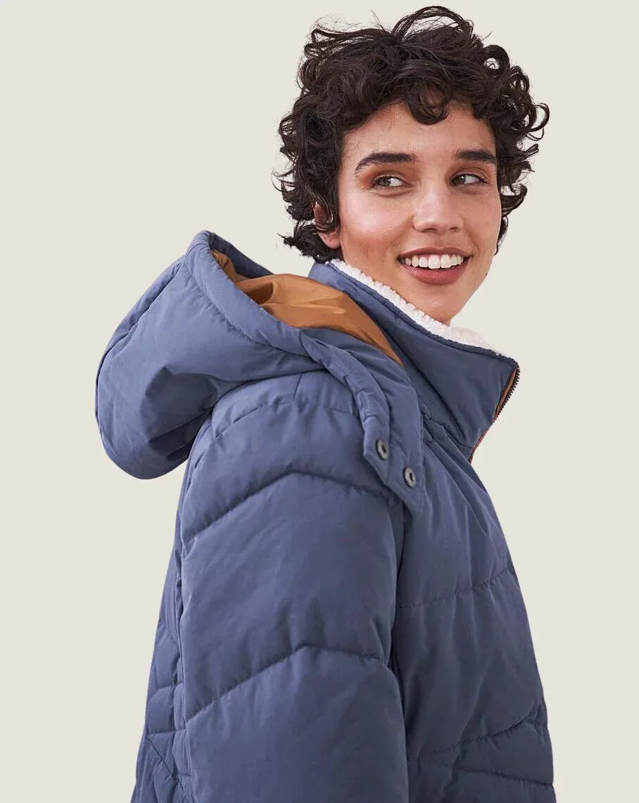 Fleece Lined Puffer Coat