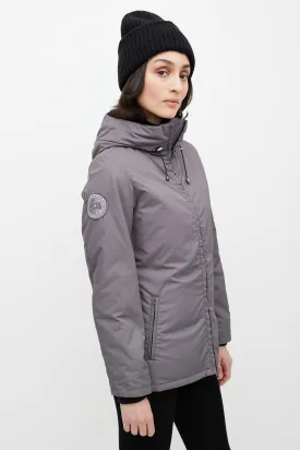 Grey Down Hooded Jacket