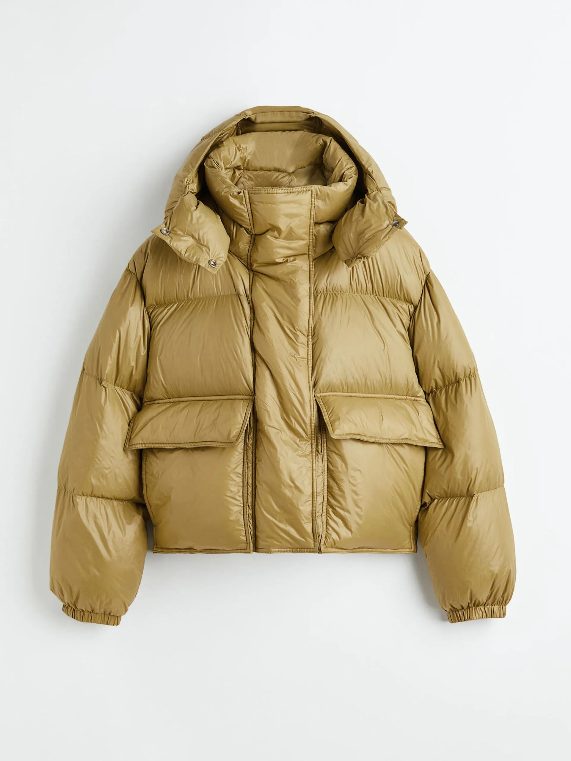 Hooded down jacket