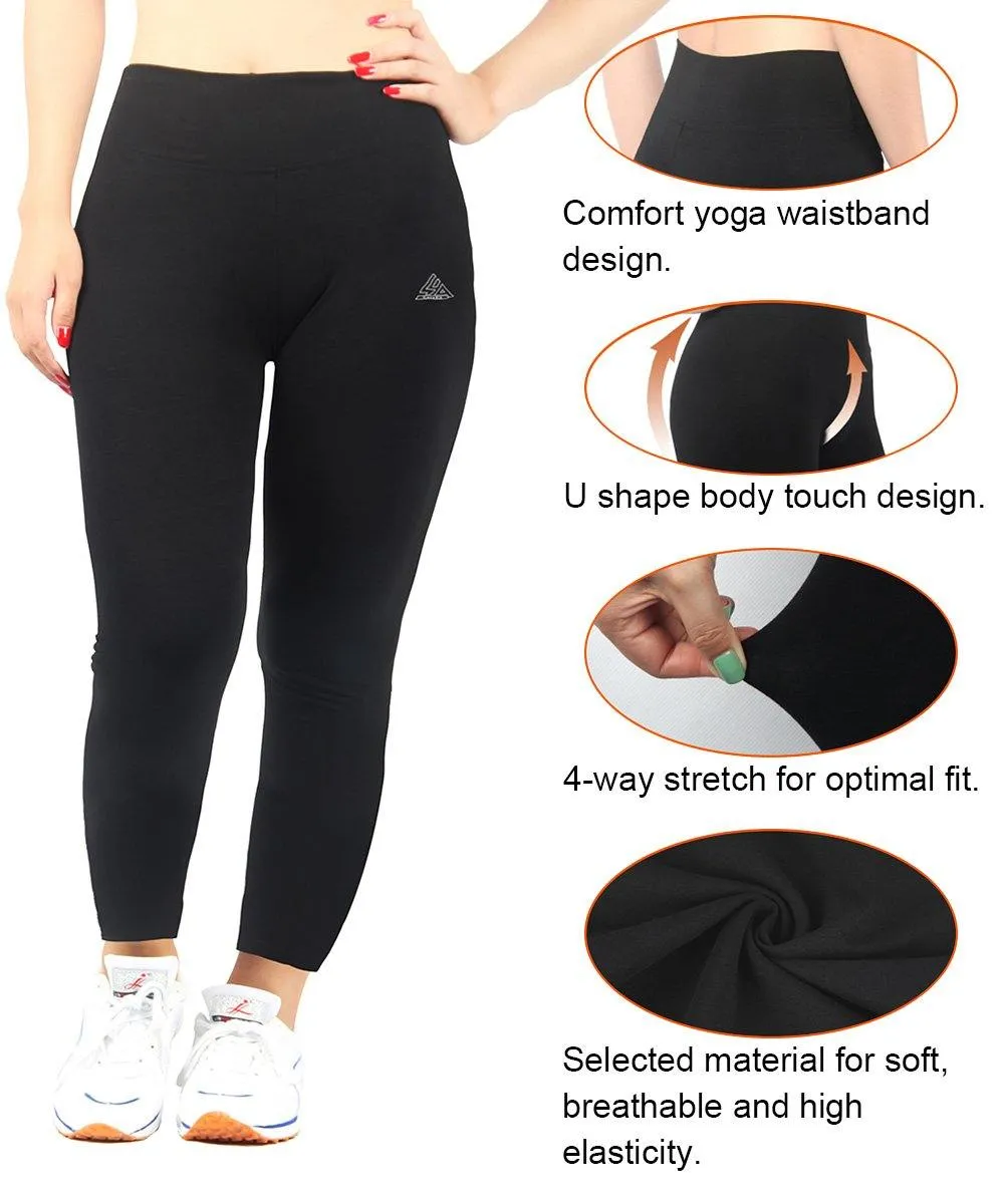 iLoveSIA 2Pack Womens Workout Leggings Plus Size Yoga Pants