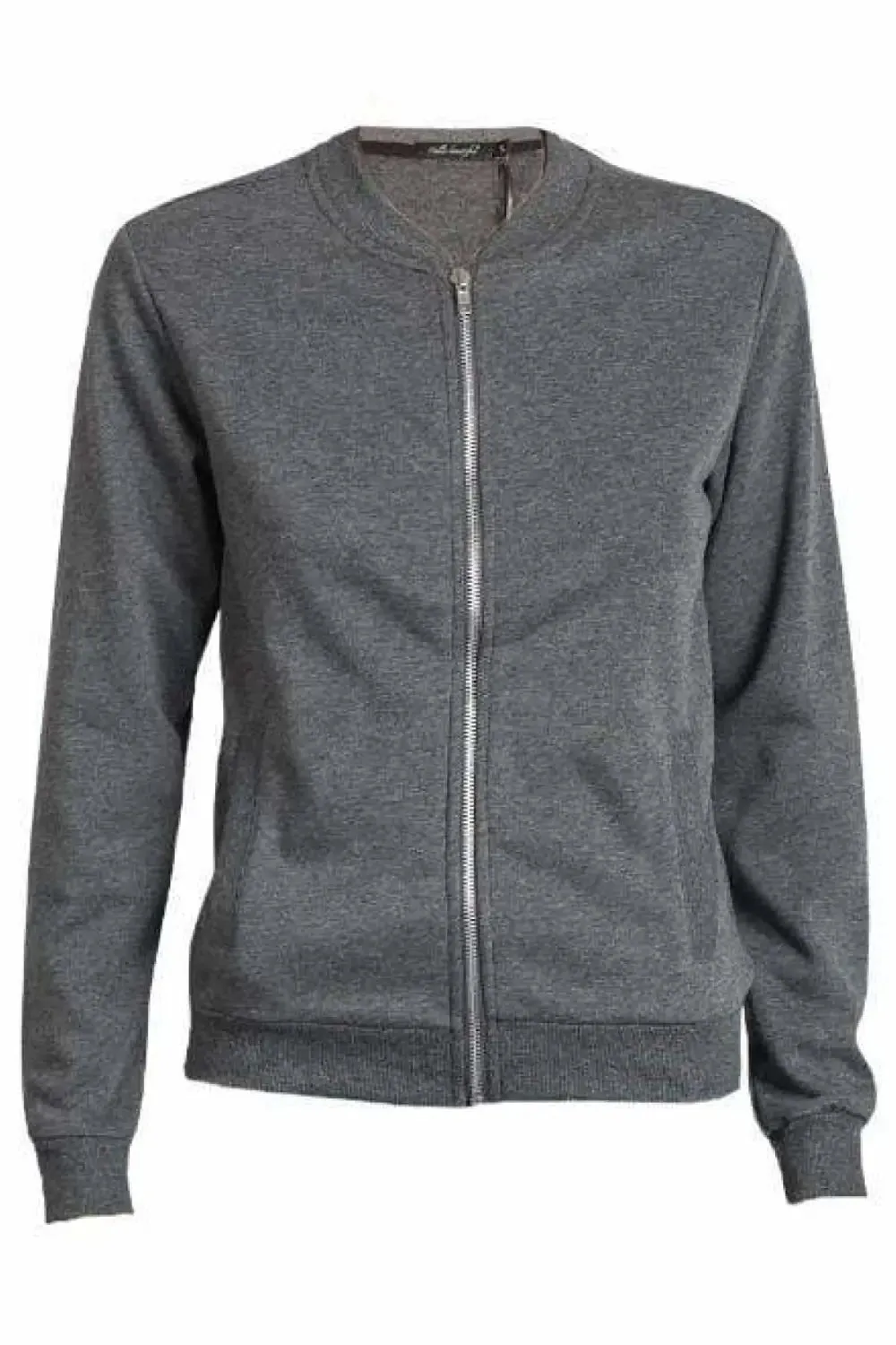 Jersey Zip Front Sweatshirt