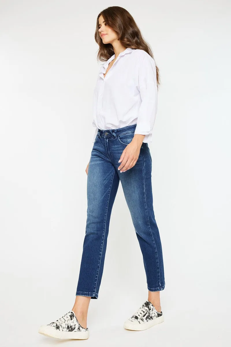 Julie Mid Rise Slim Straight