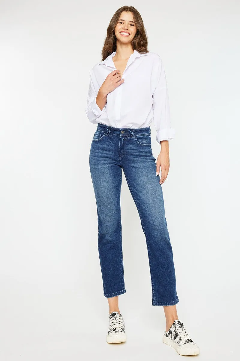 Julie Mid Rise Slim Straight