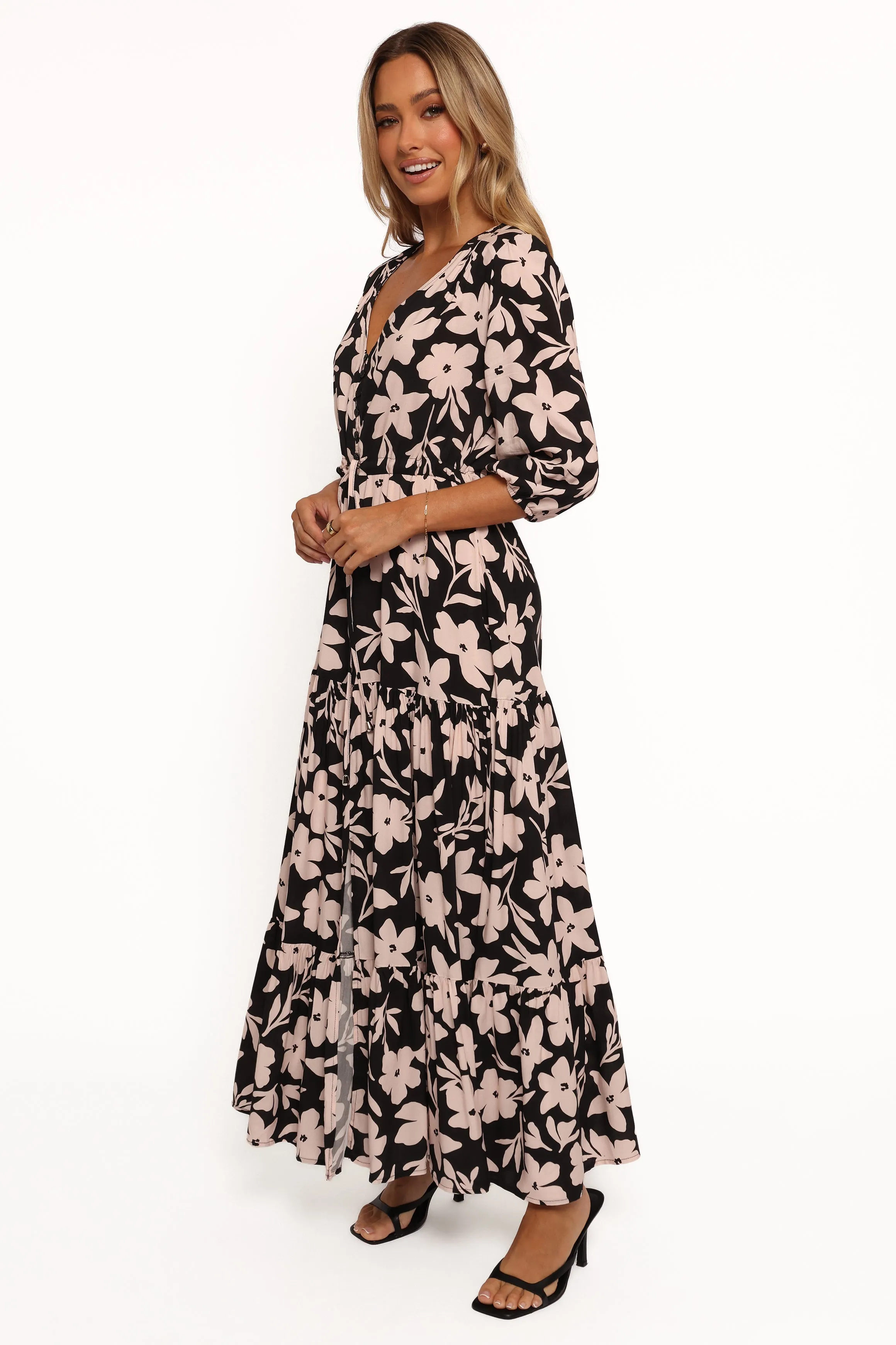 Kelda Dress - Black Augusta Print