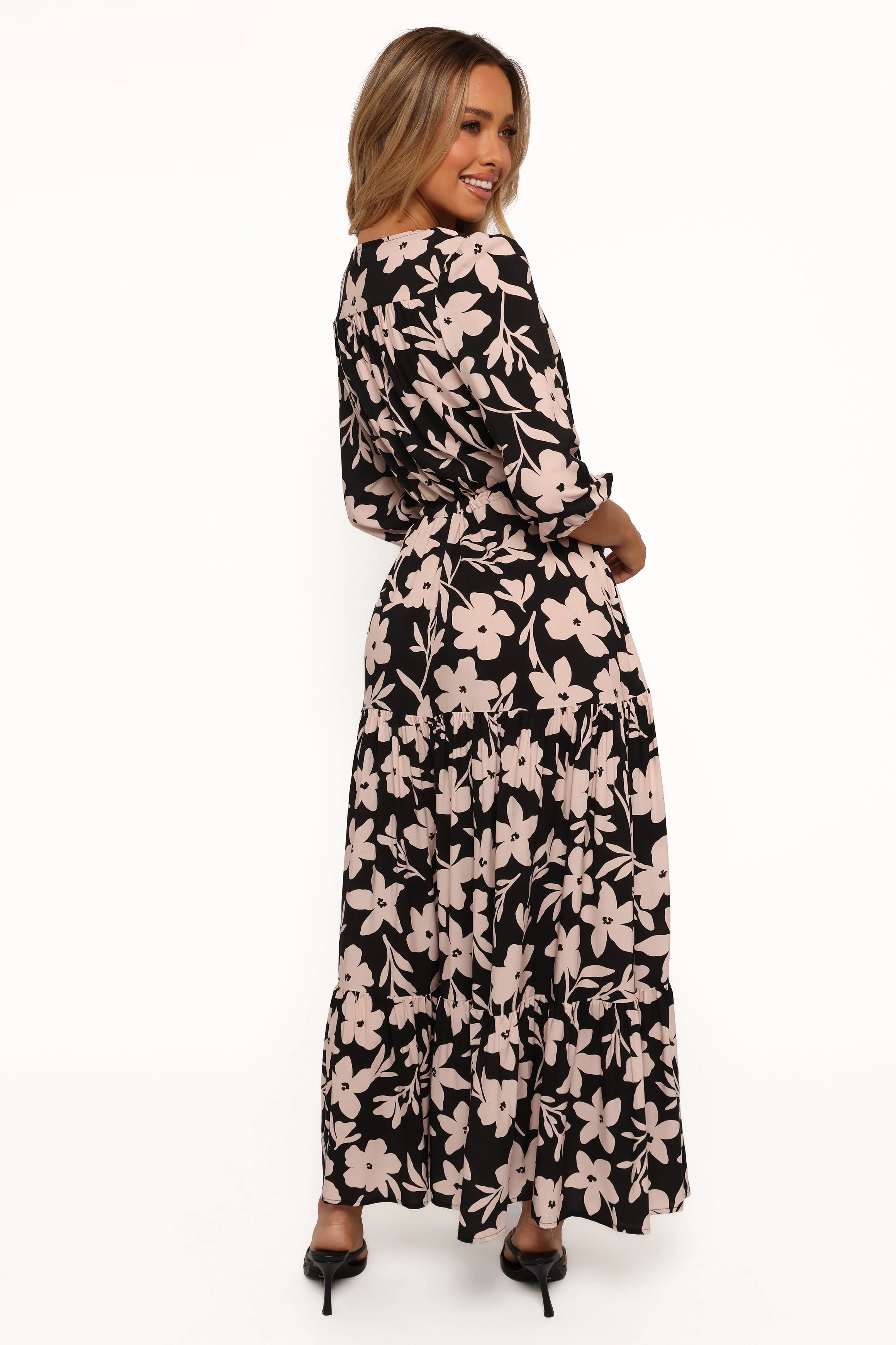 Kelda Dress - Black Augusta Print