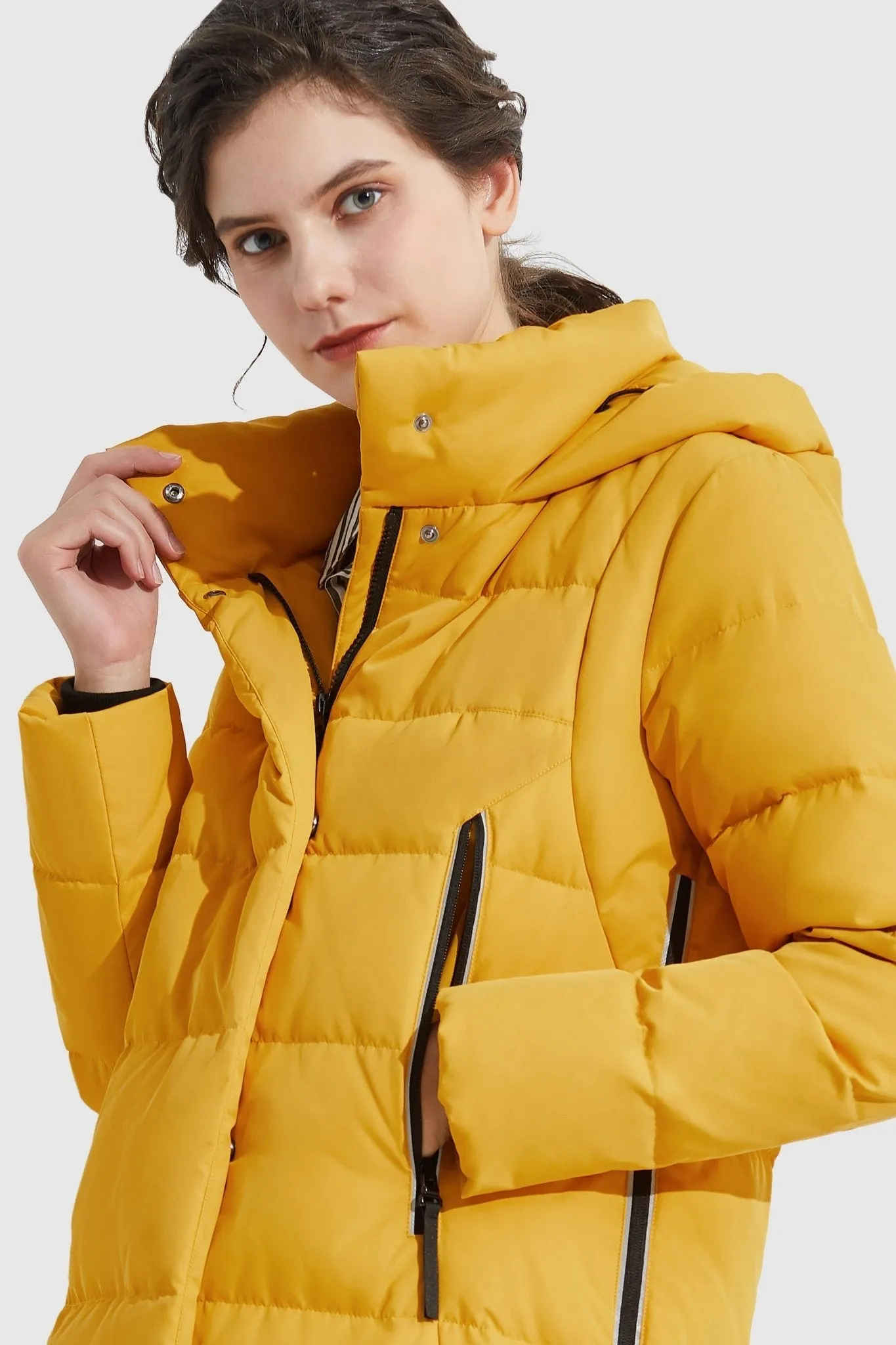 Knee Length Thickened Down Jacket