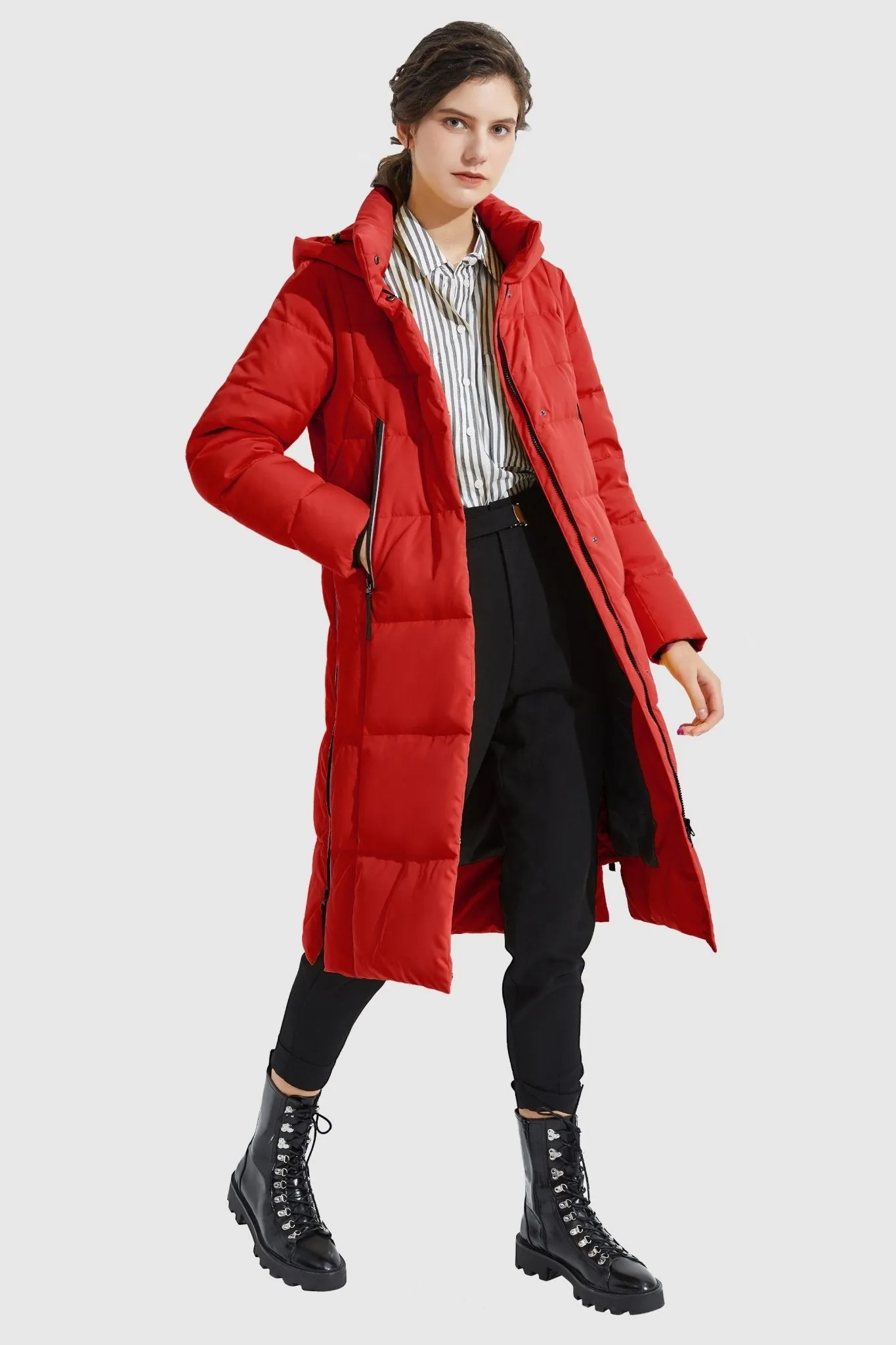 Knee Length Thickened Down Jacket