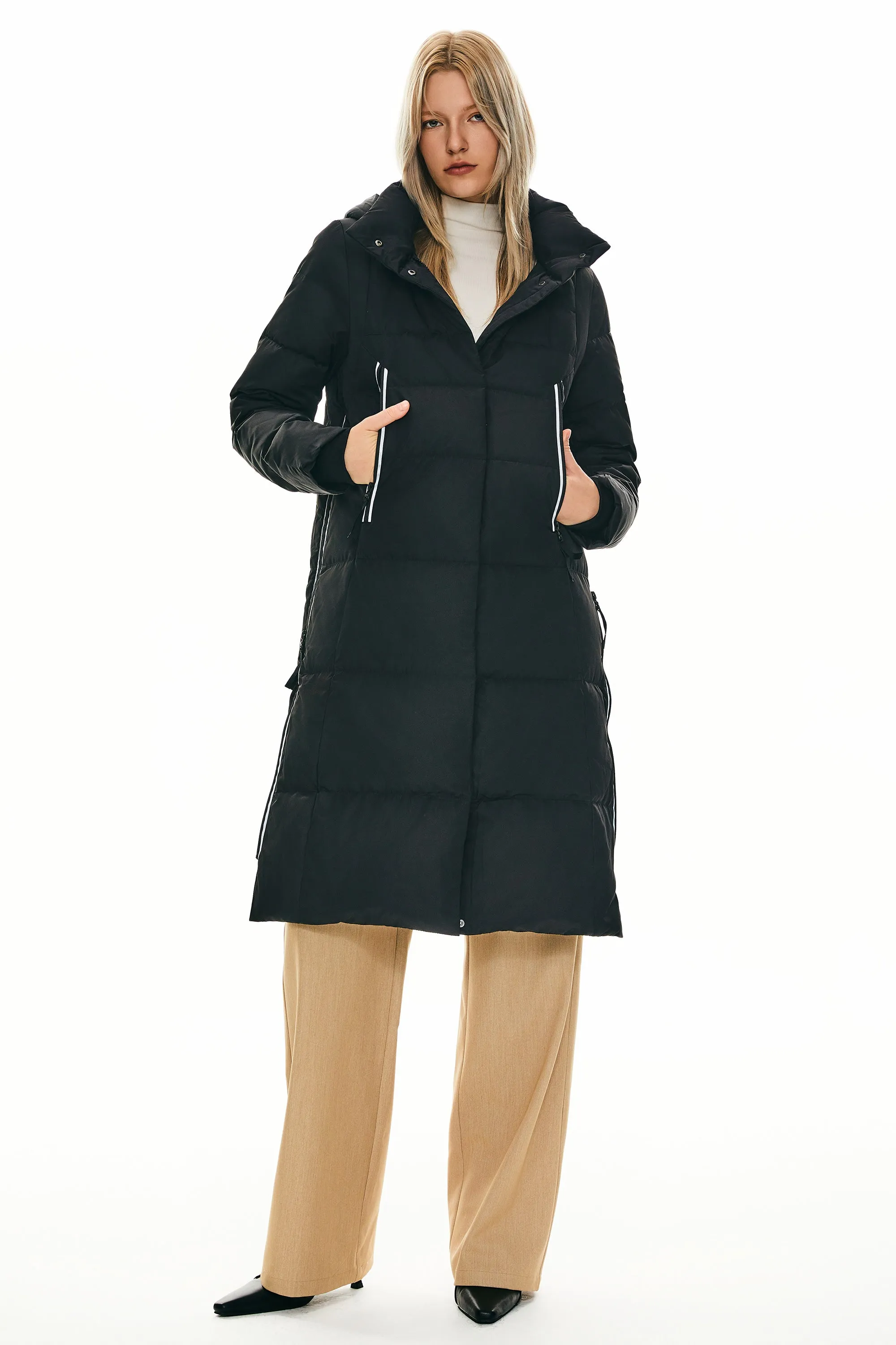 Knee Length Thickened Down Jacket