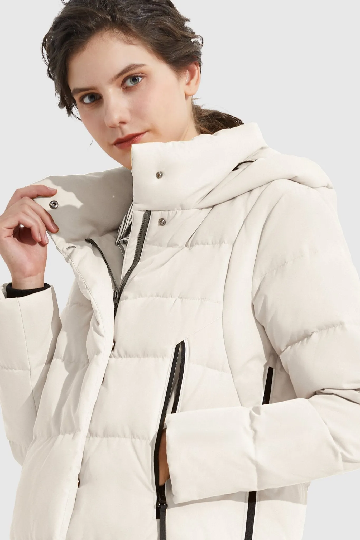 Knee Length Thickened Down Jacket