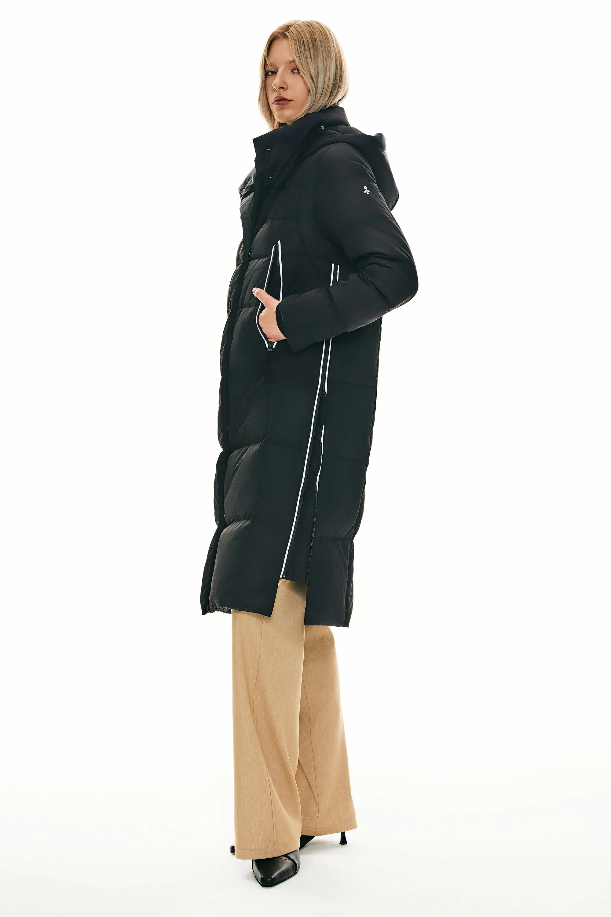 Knee Length Thickened Down Jacket