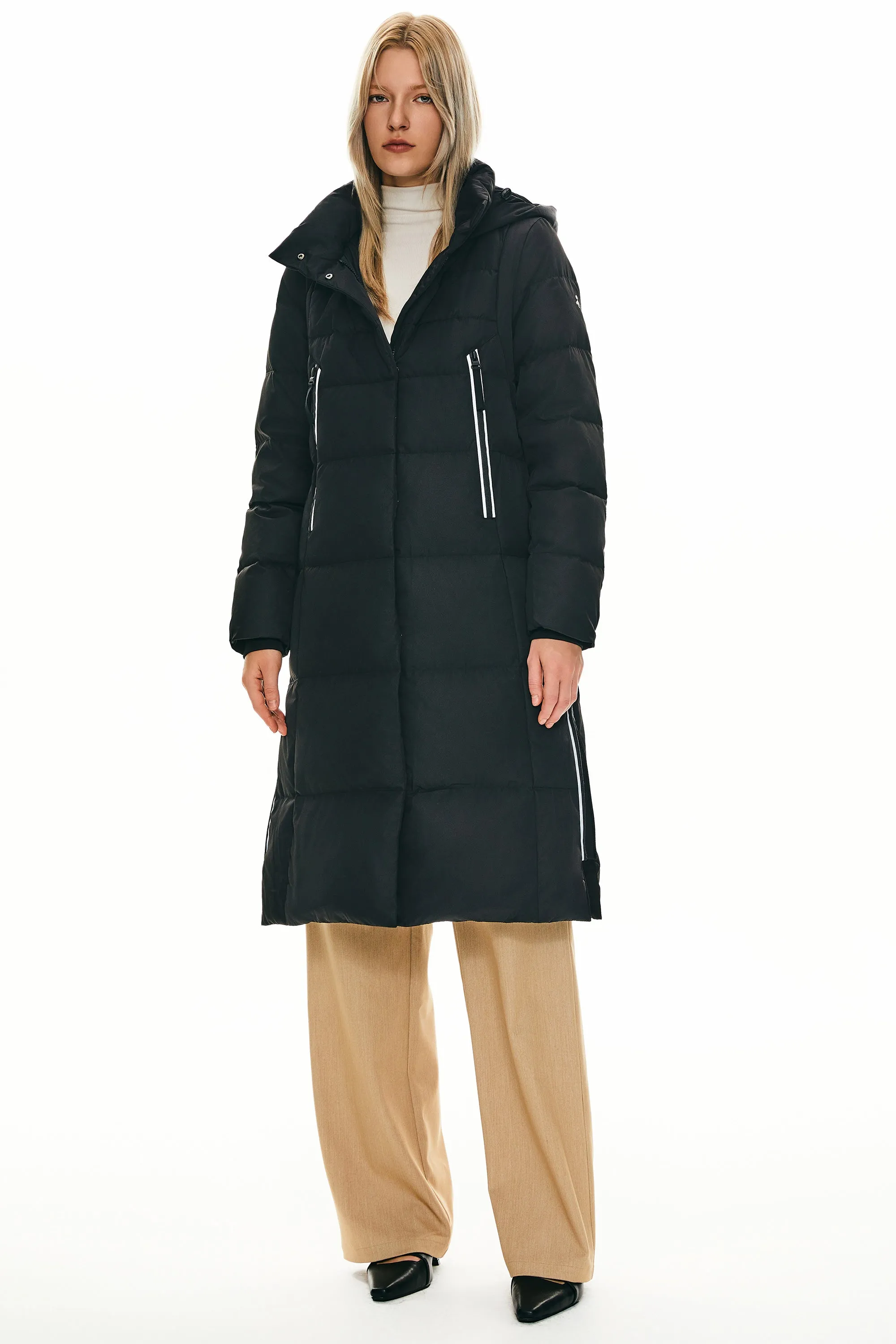 Knee Length Thickened Down Jacket