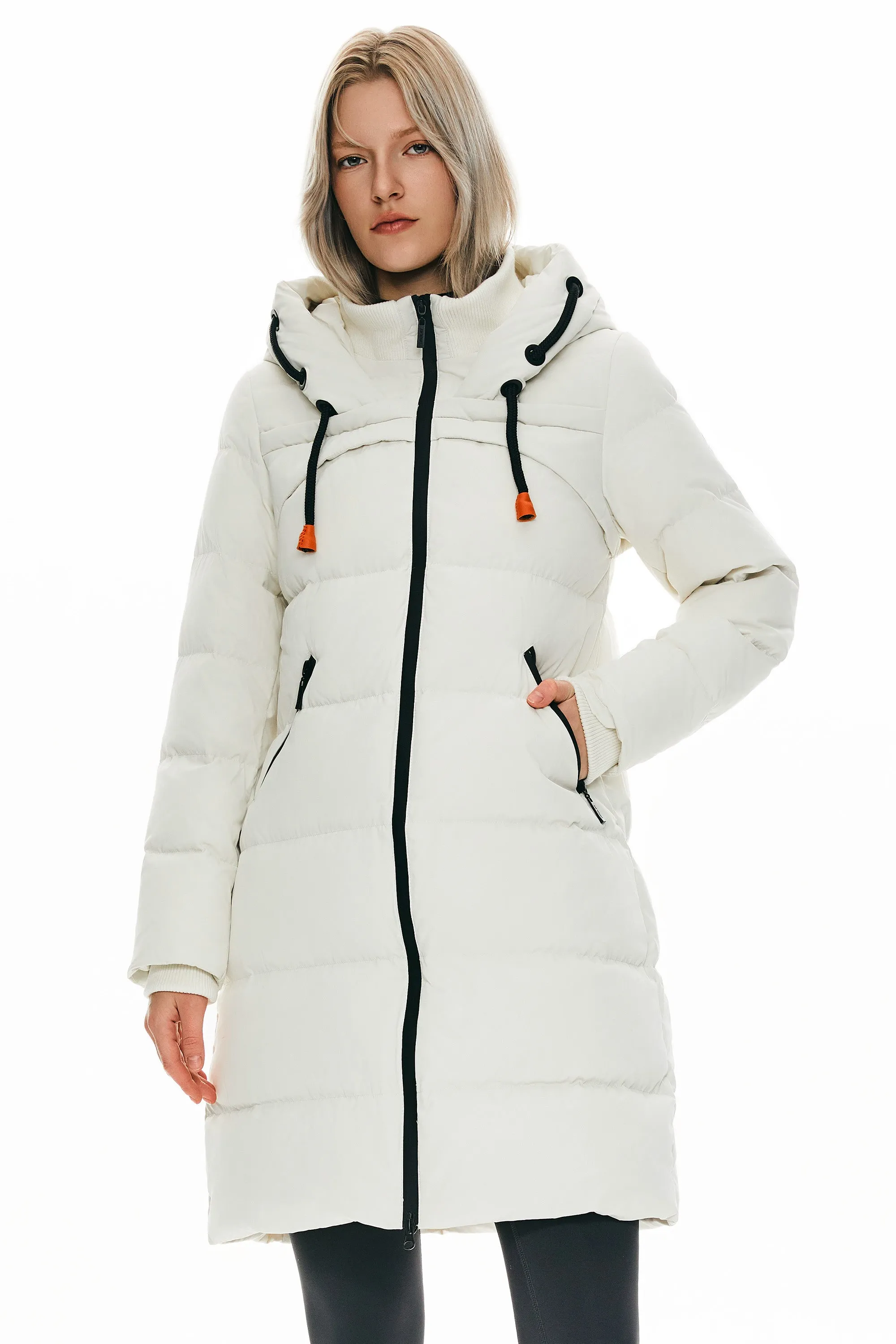 Long Thickened Hooded Down Jacket