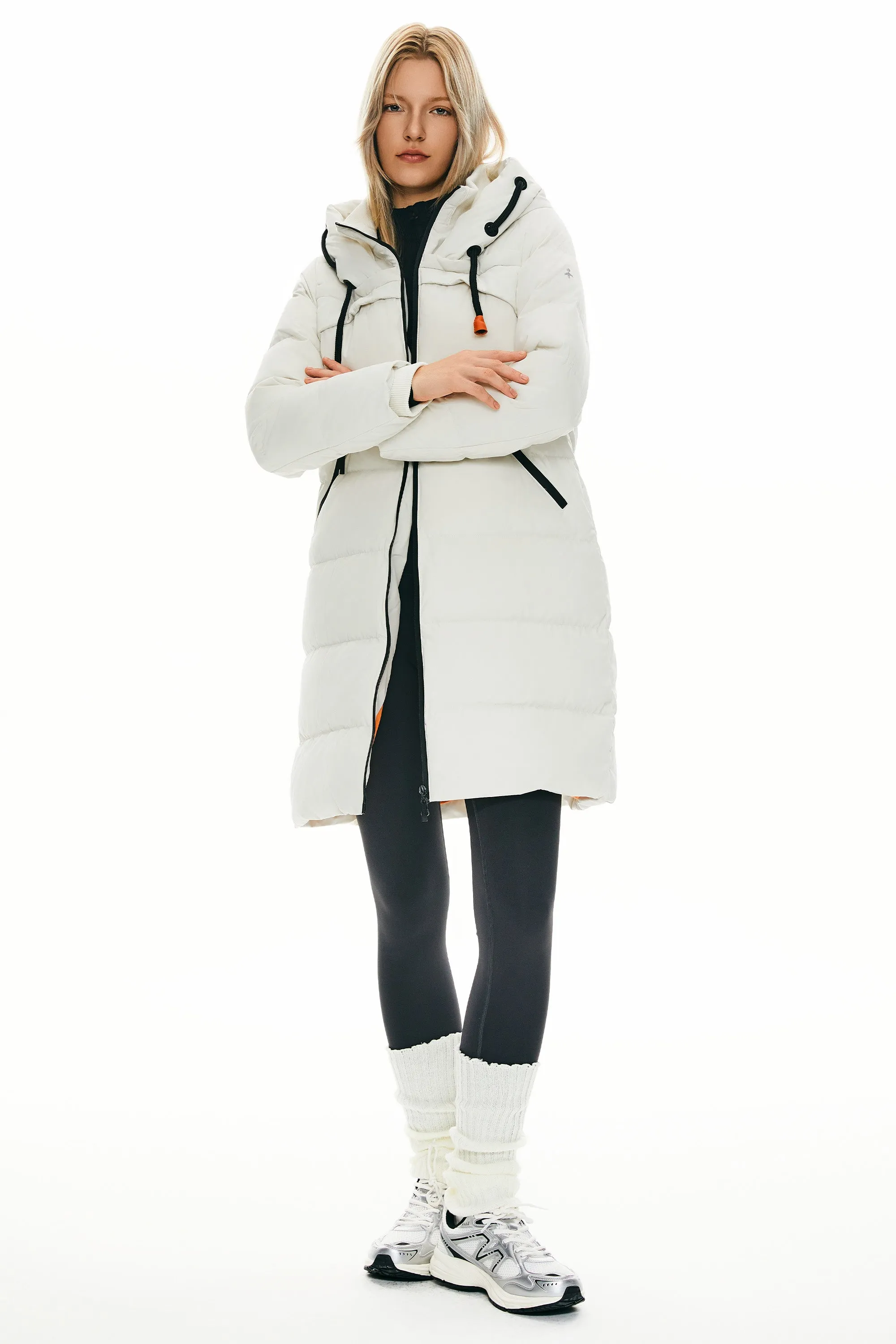 Long Thickened Hooded Down Jacket