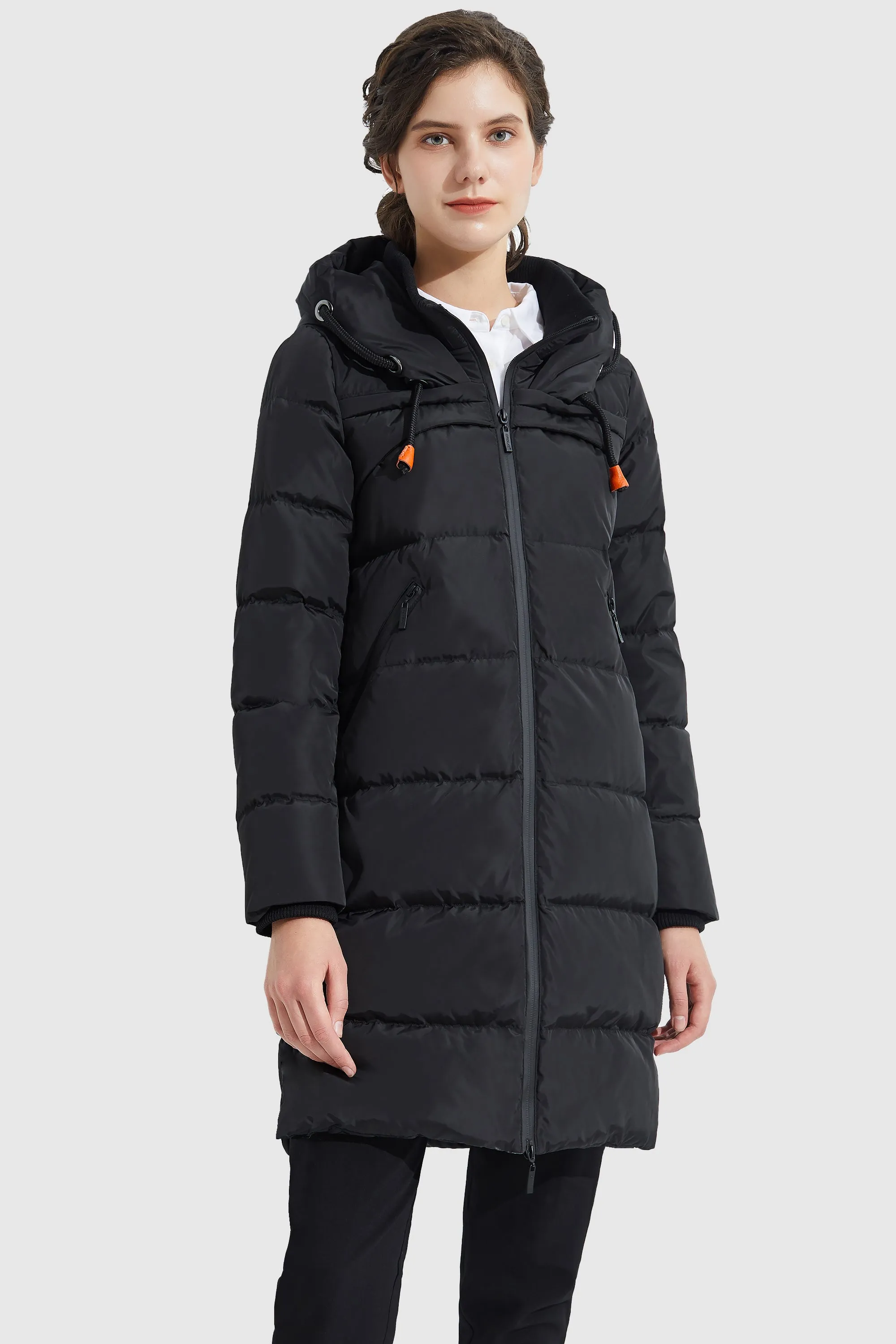 Long Thickened Hooded Down Jacket