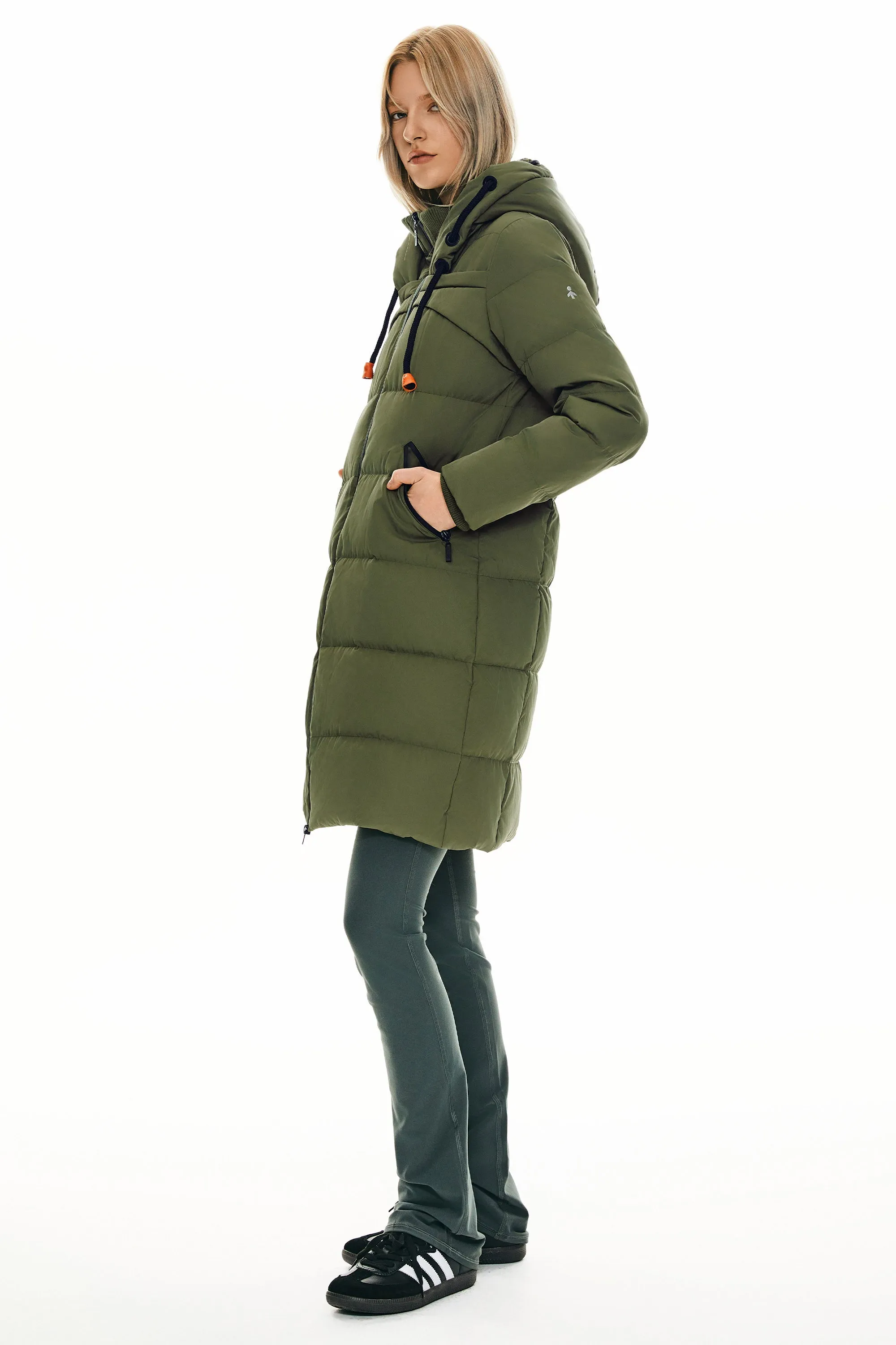 Long Thickened Hooded Down Jacket