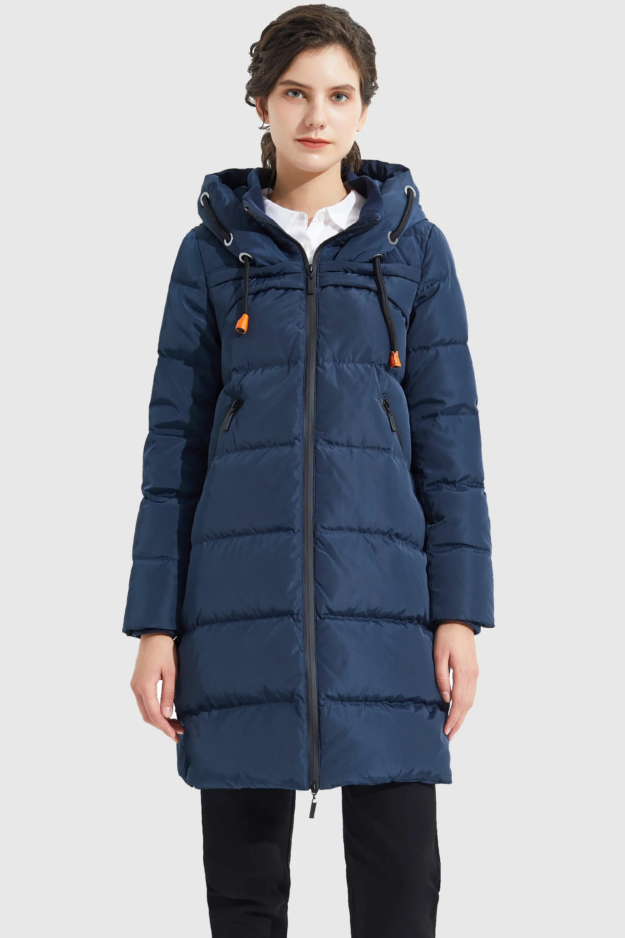 Long Thickened Hooded Down Jacket