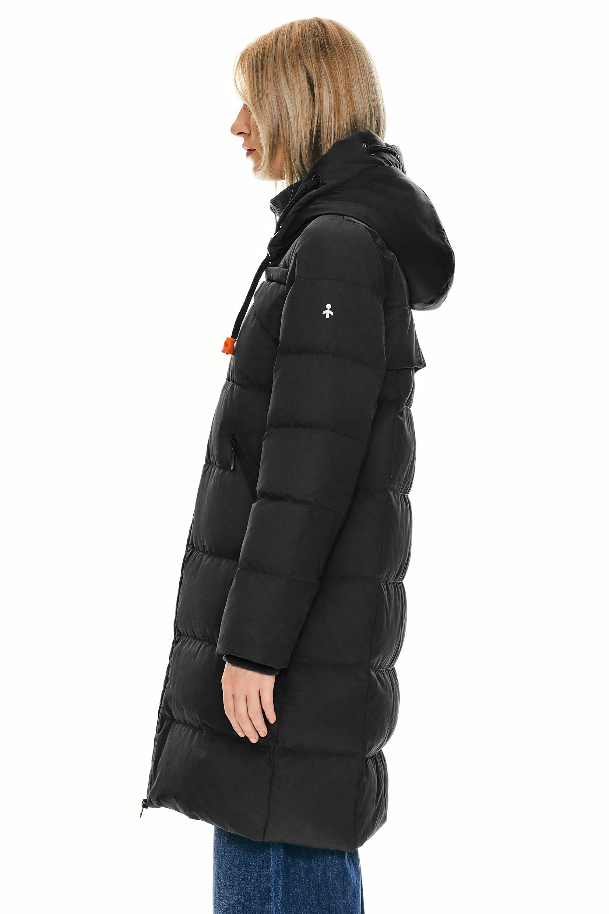 Long Thickened Hooded Down Jacket