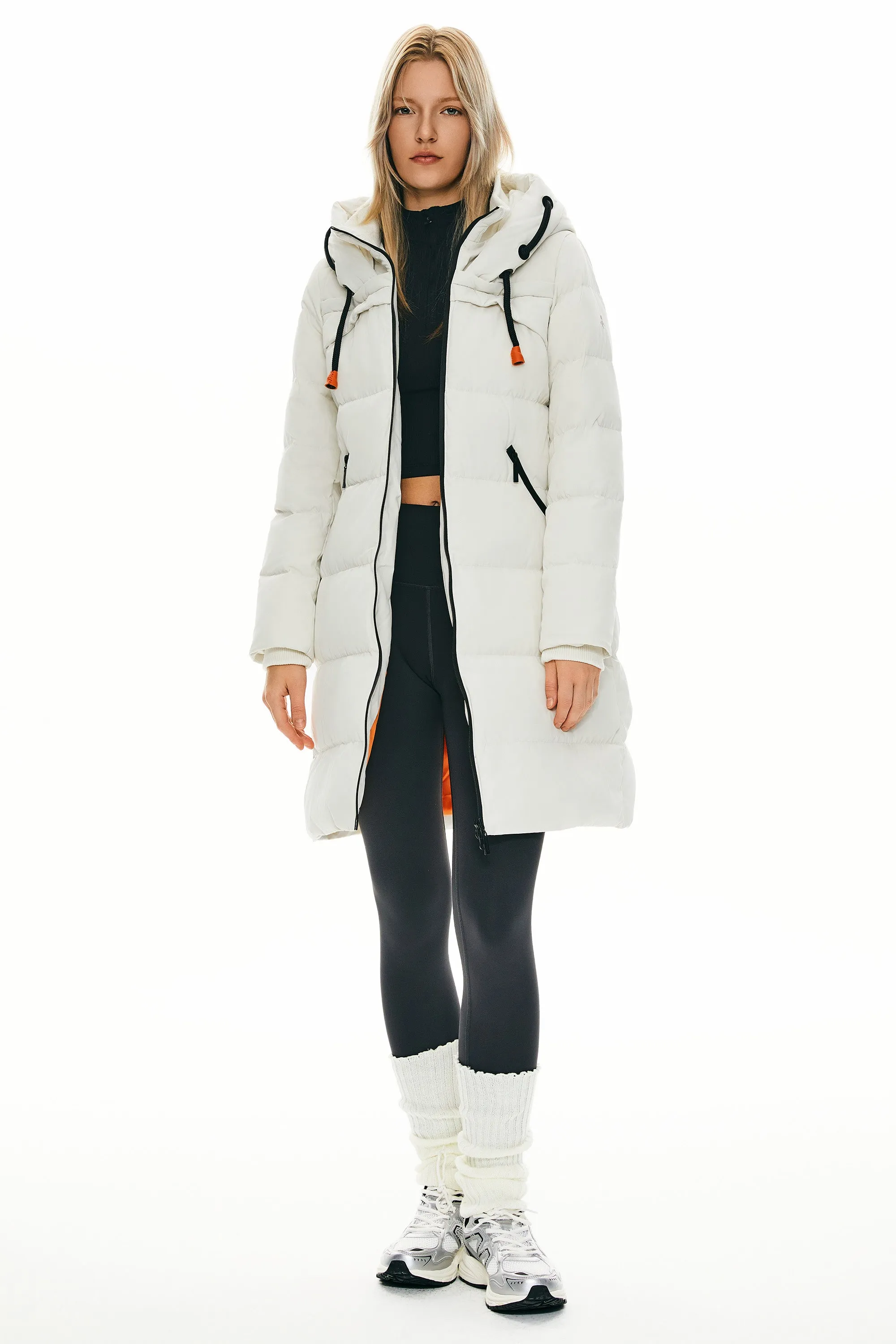 Long Thickened Hooded Down Jacket