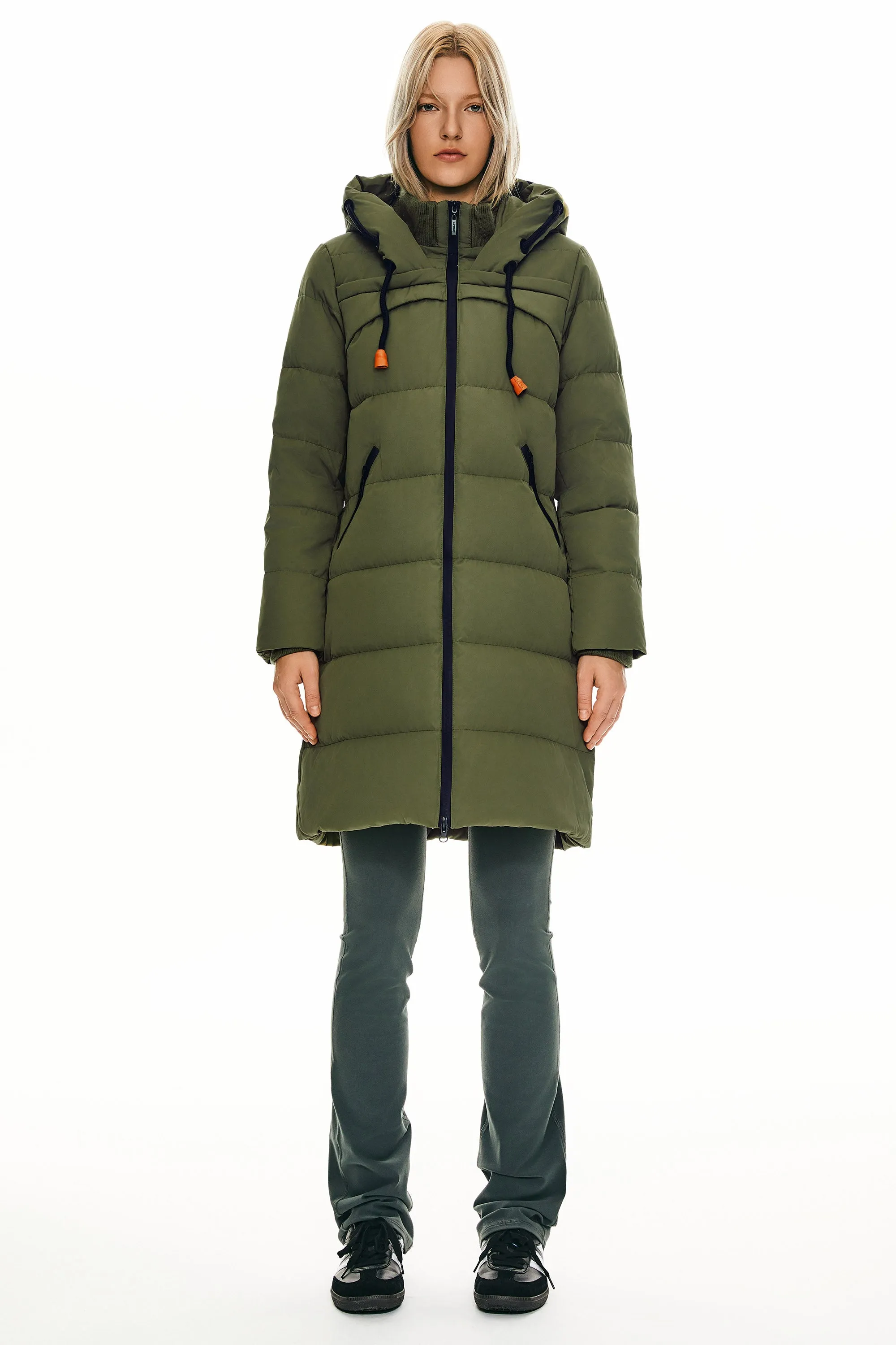 Long Thickened Hooded Down Jacket