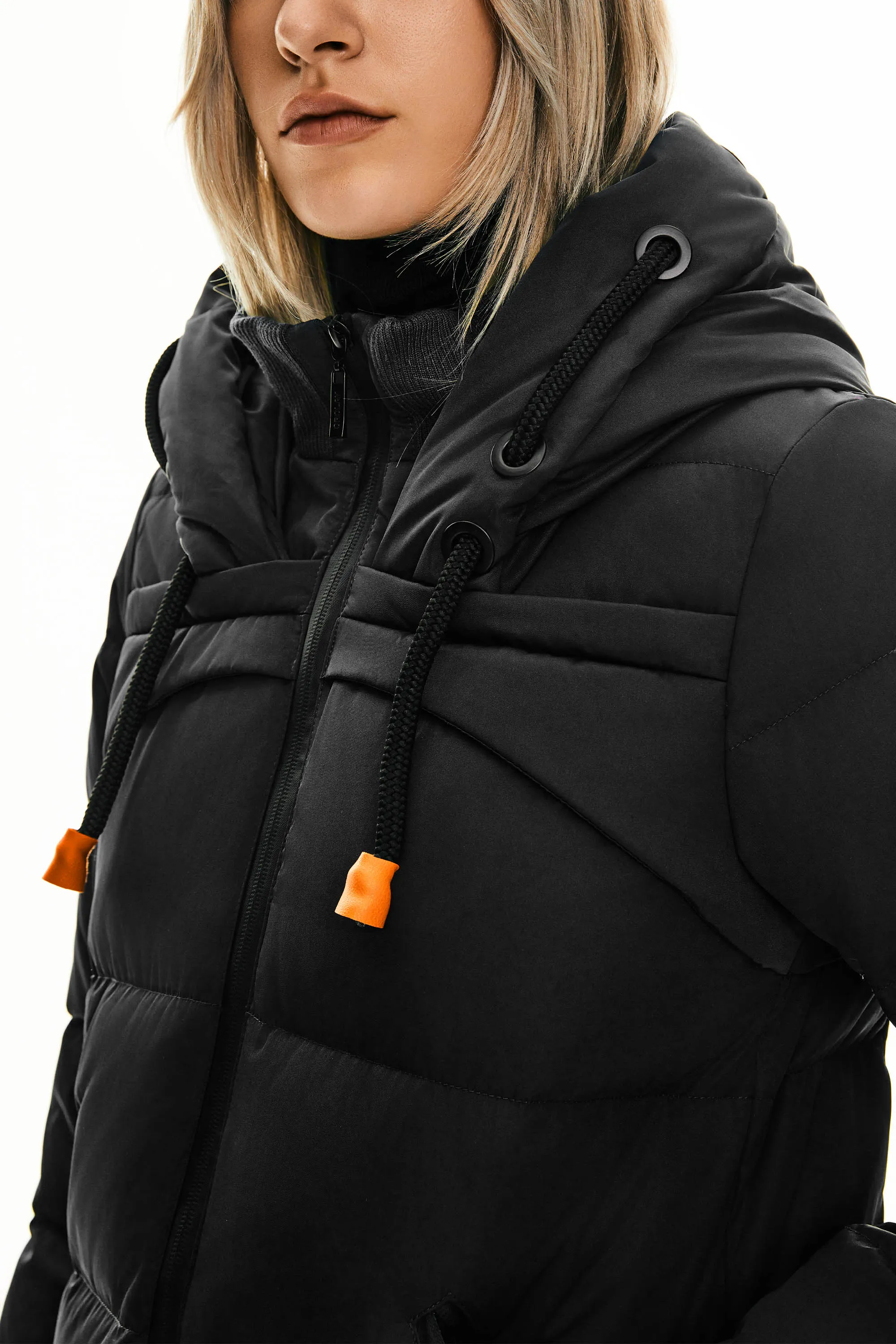 Long Thickened Hooded Down Jacket