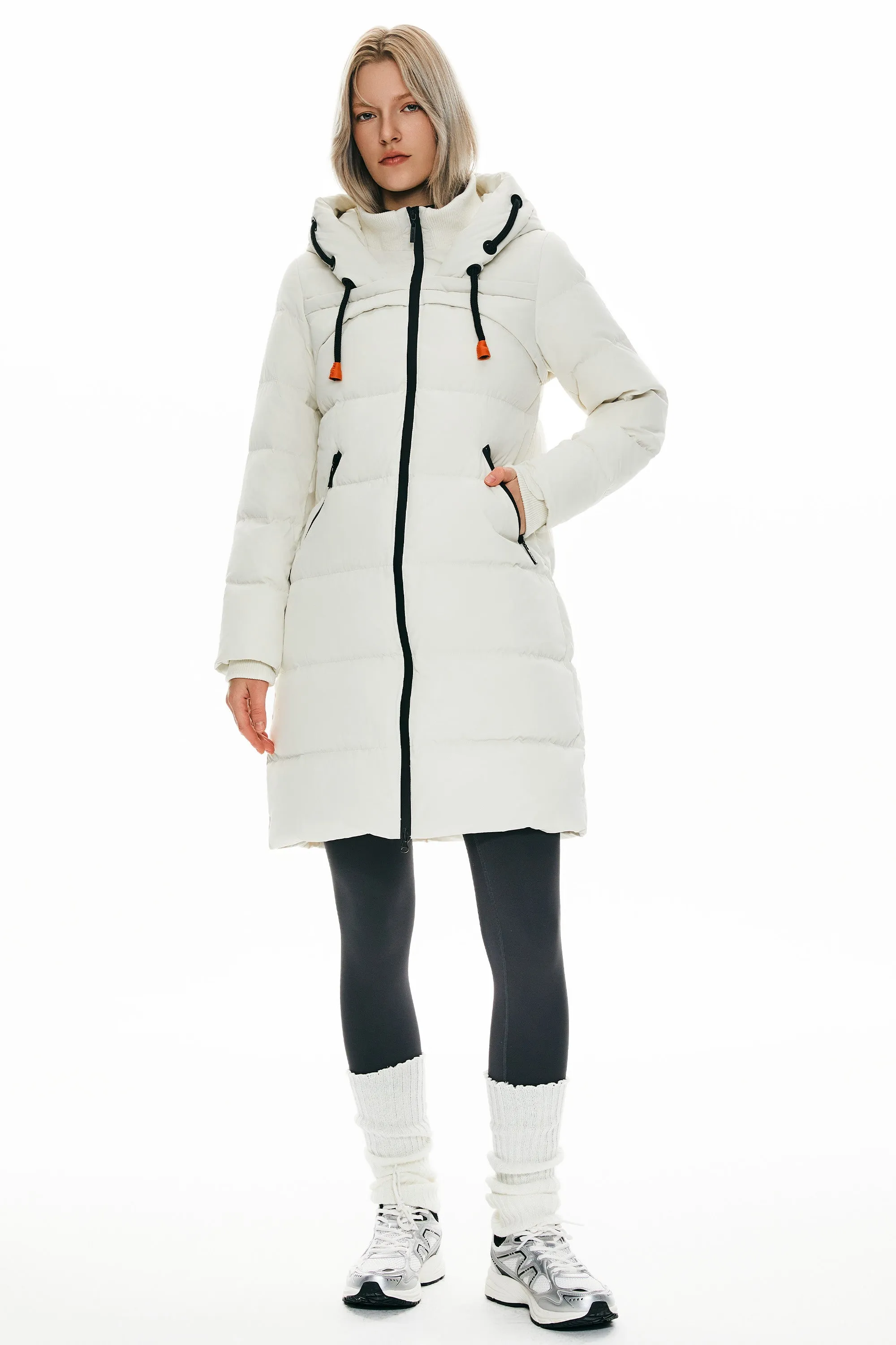 Long Thickened Hooded Down Jacket