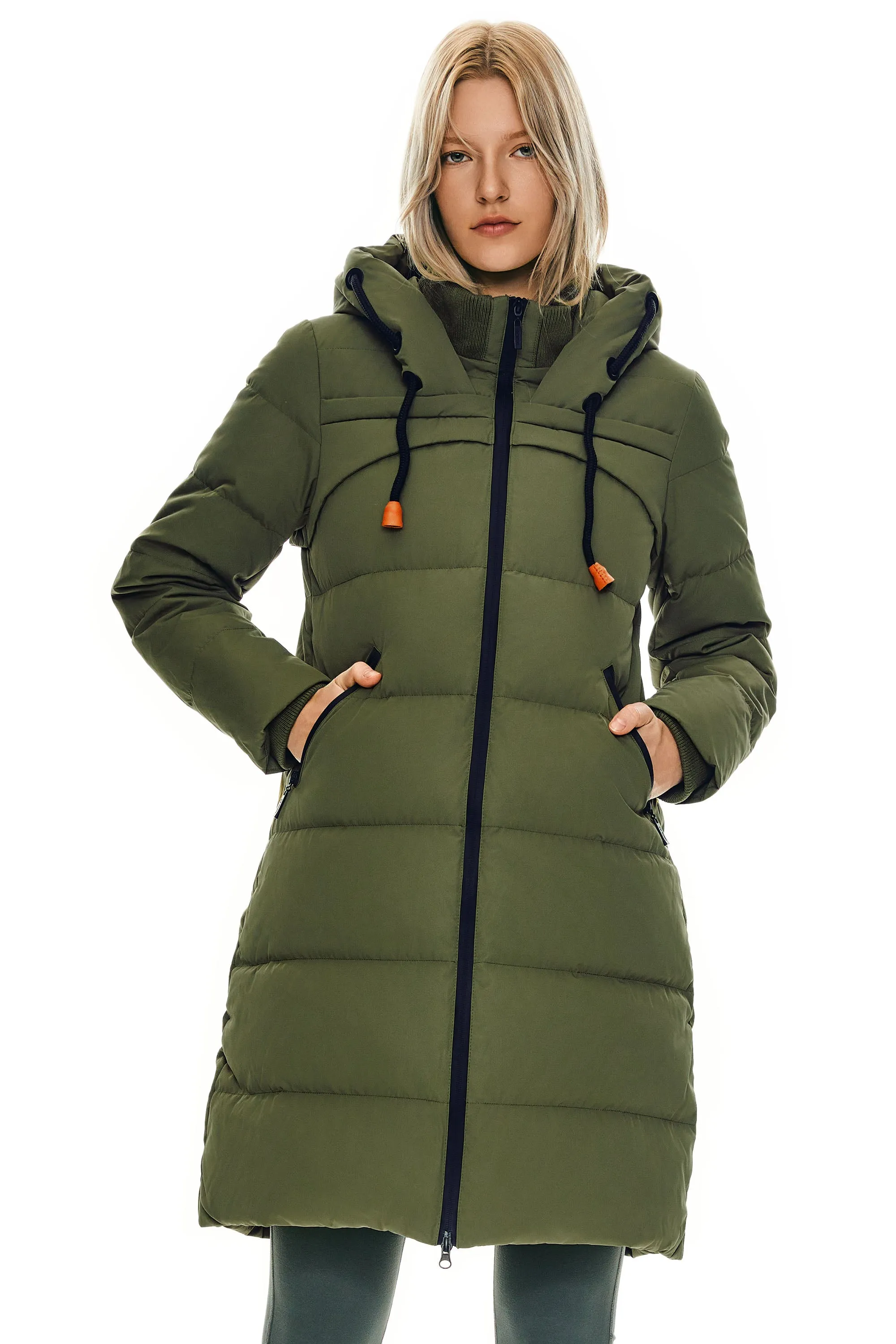 Long Thickened Hooded Down Jacket